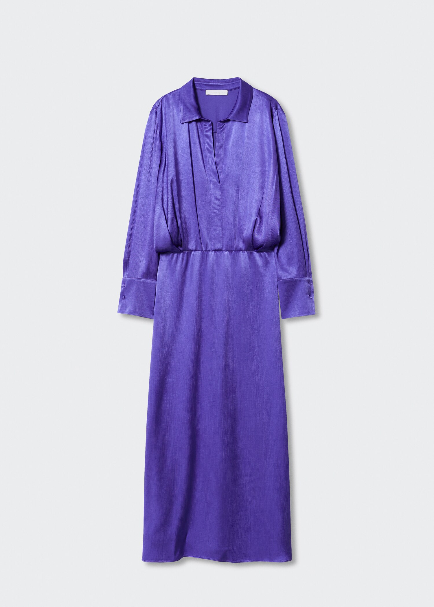Satin shirt dress - Article without model
