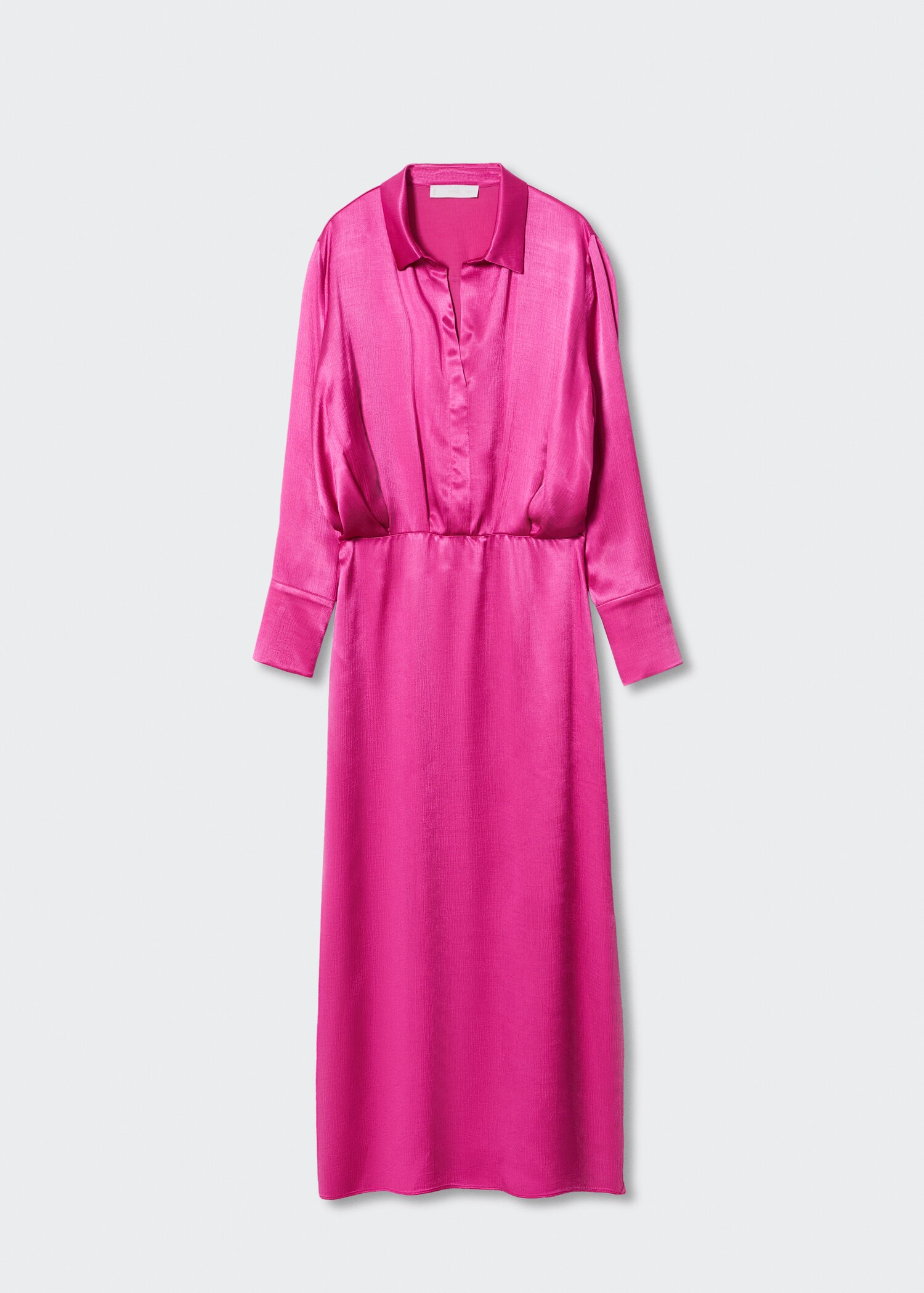 Satin shirt dress - Article without model