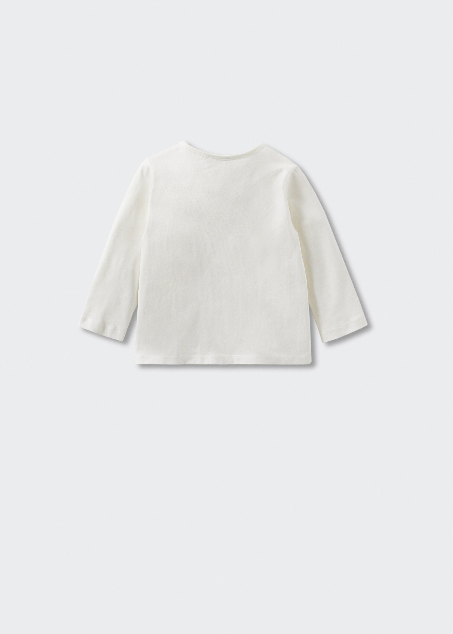 Bedrukt T-shirt met lange mouwen - Achterkant van het artikel
