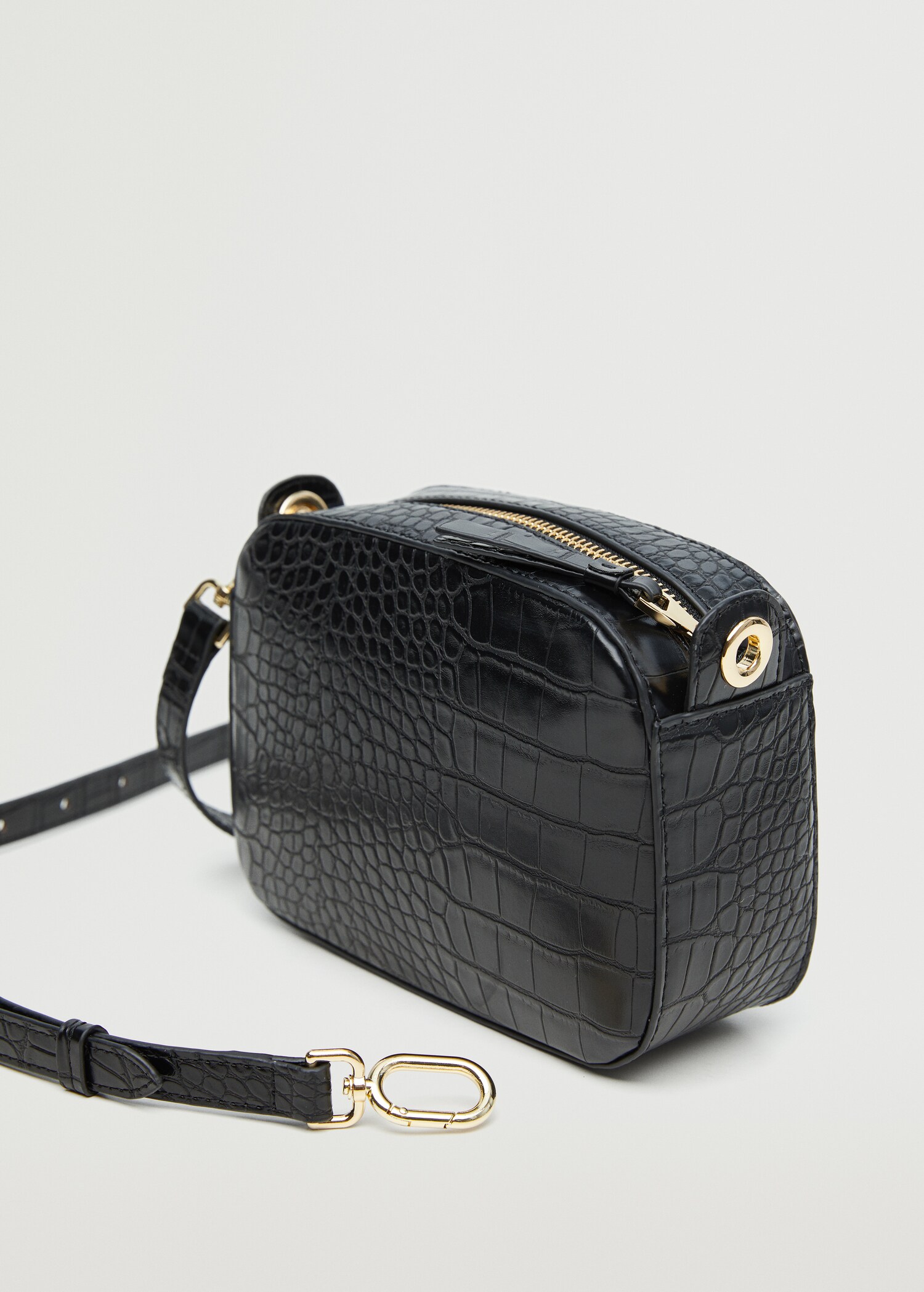 Sac porté croisé effet croco - Plan moyen
