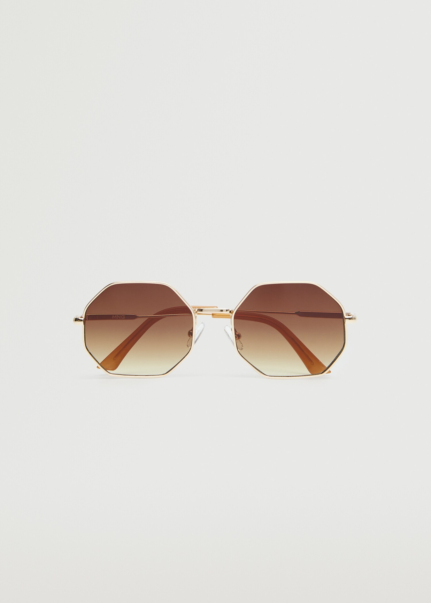 Lunettes de soleil monture métallique hexagonale - Article sans modèle