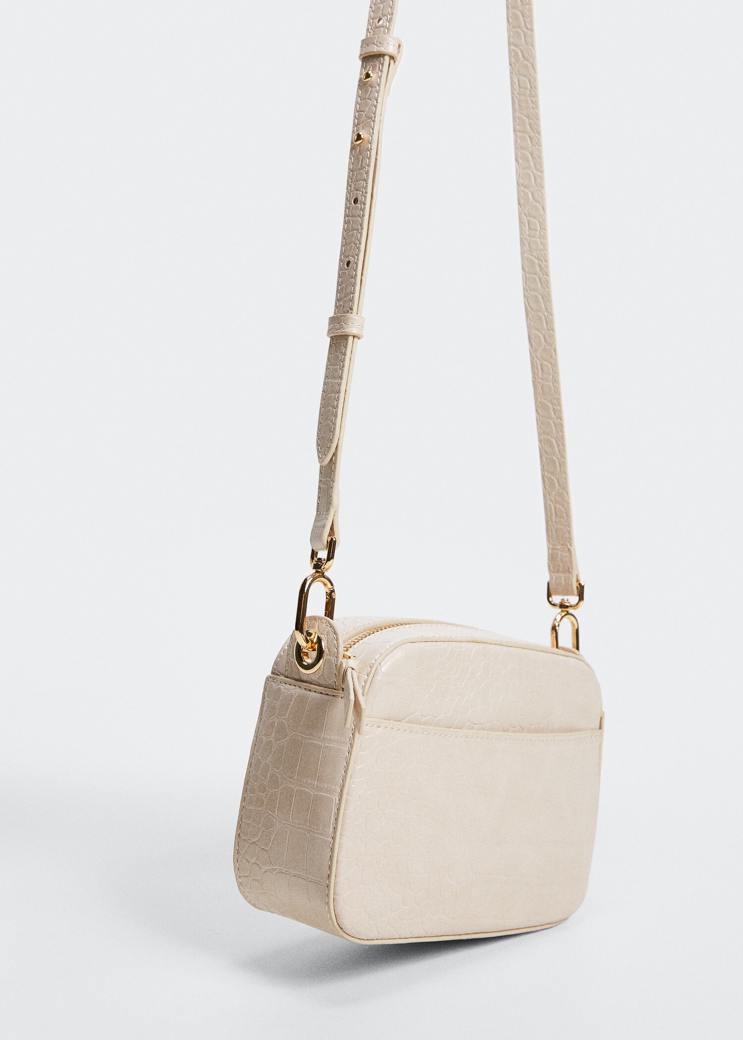 Sac porté croisé effet croco - Plan moyen