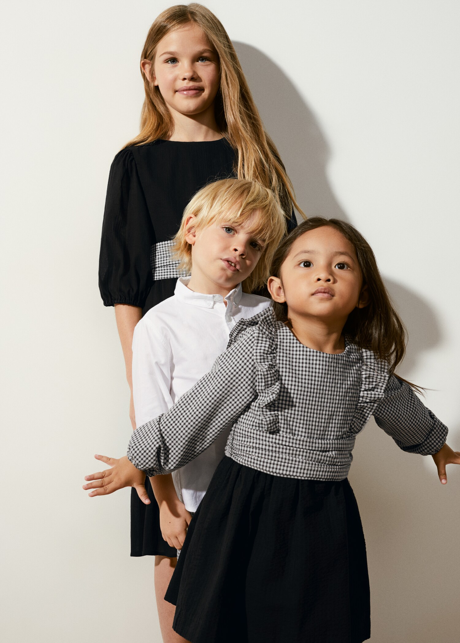 Gingham check cottoned dress - Details of the article 2