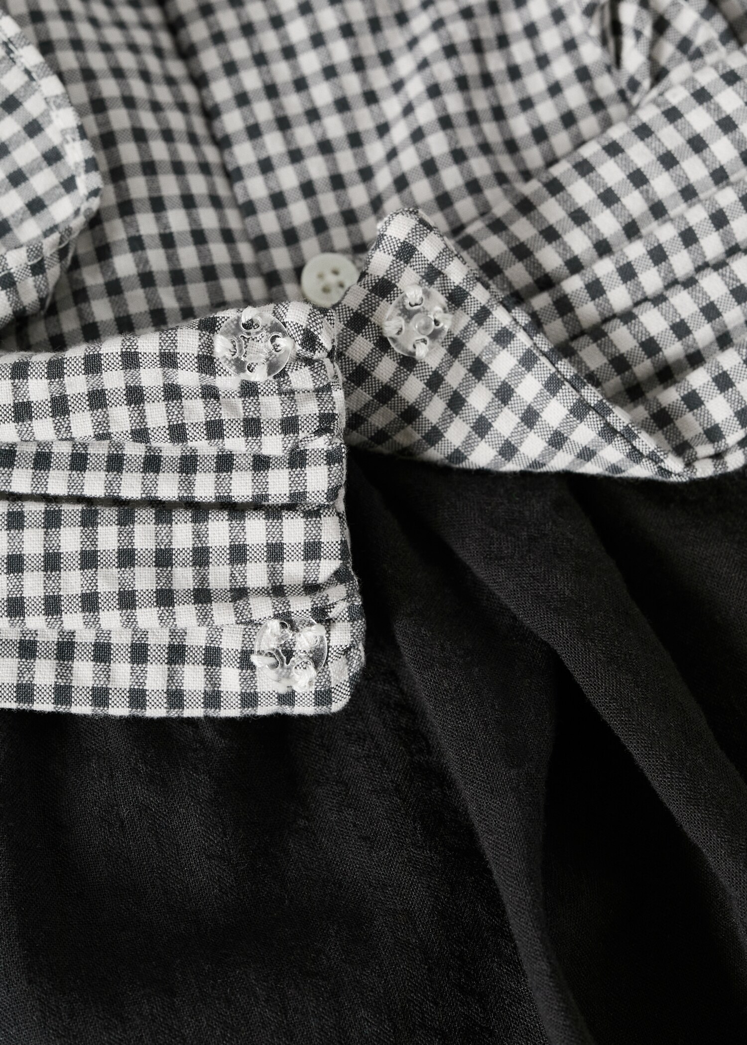 Gingham check cottoned dress - Details of the article 8
