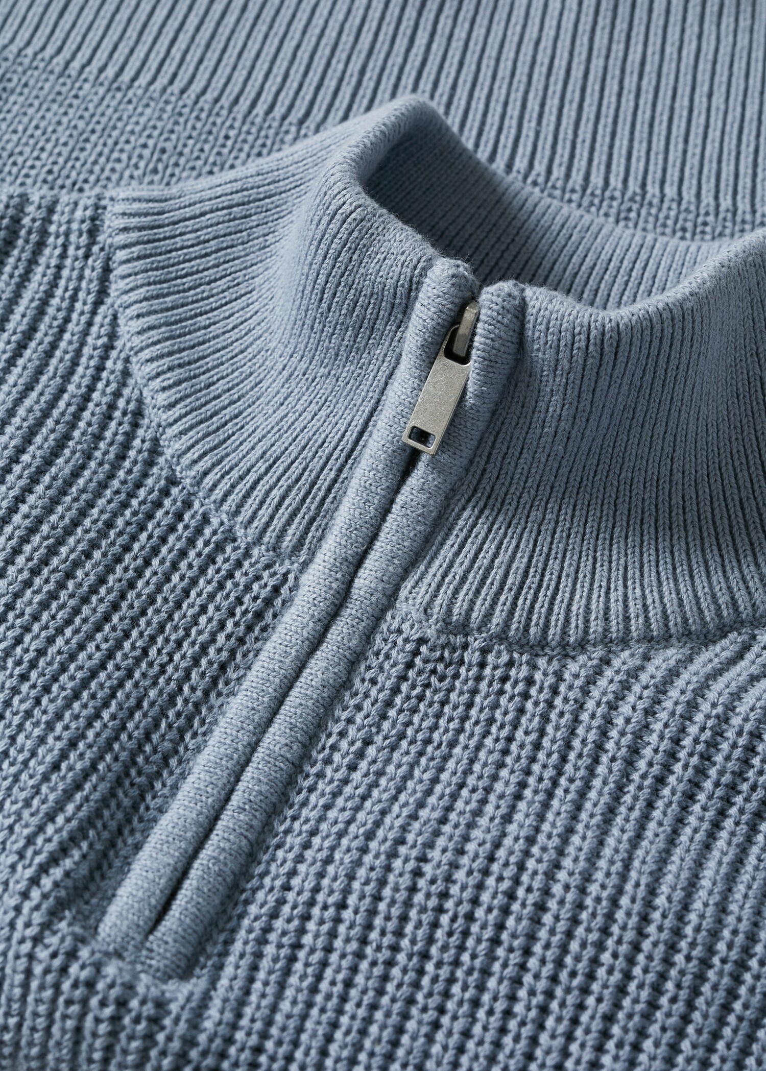 Strickpullover mit Reißverschluss - Detail des Artikels 8