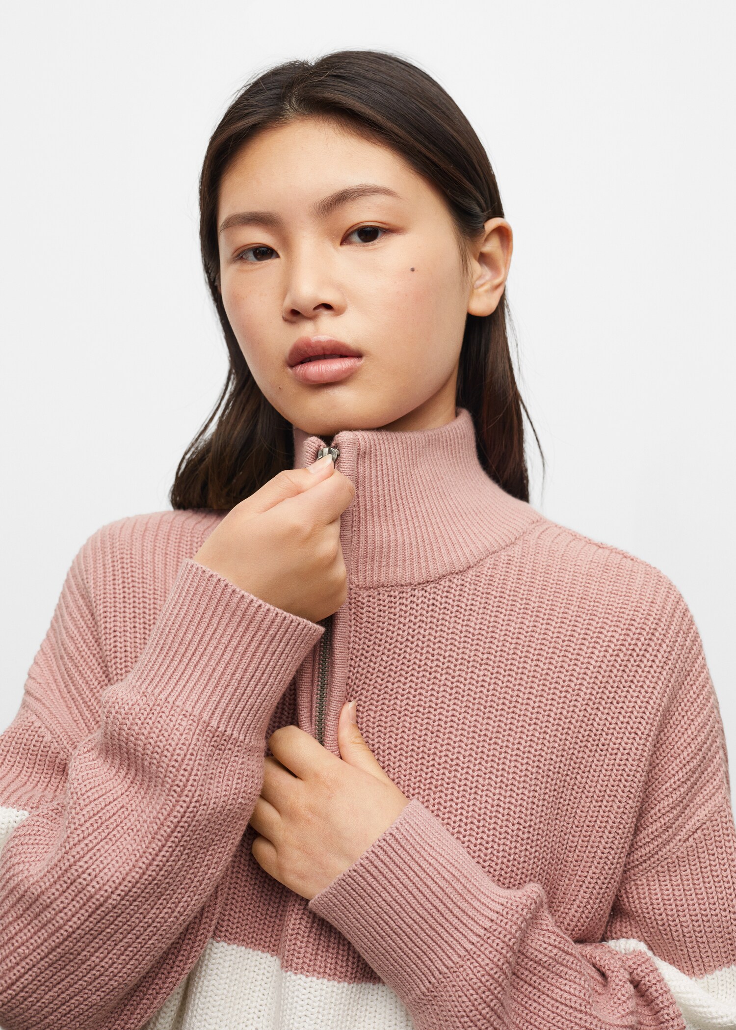 Strickpullover mit Reißverschluss - Detail des Artikels 2
