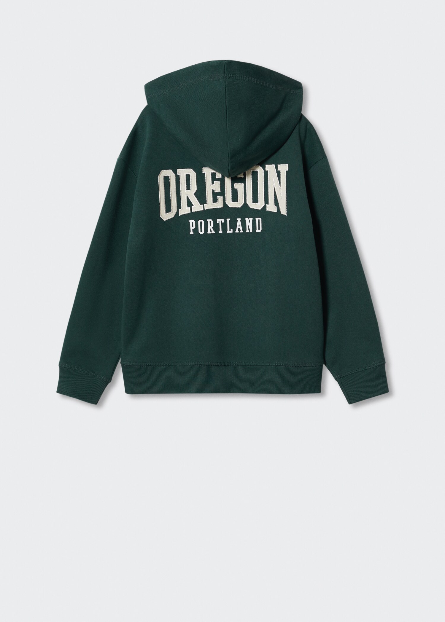 Message zipped hoodie - Reverse of the article