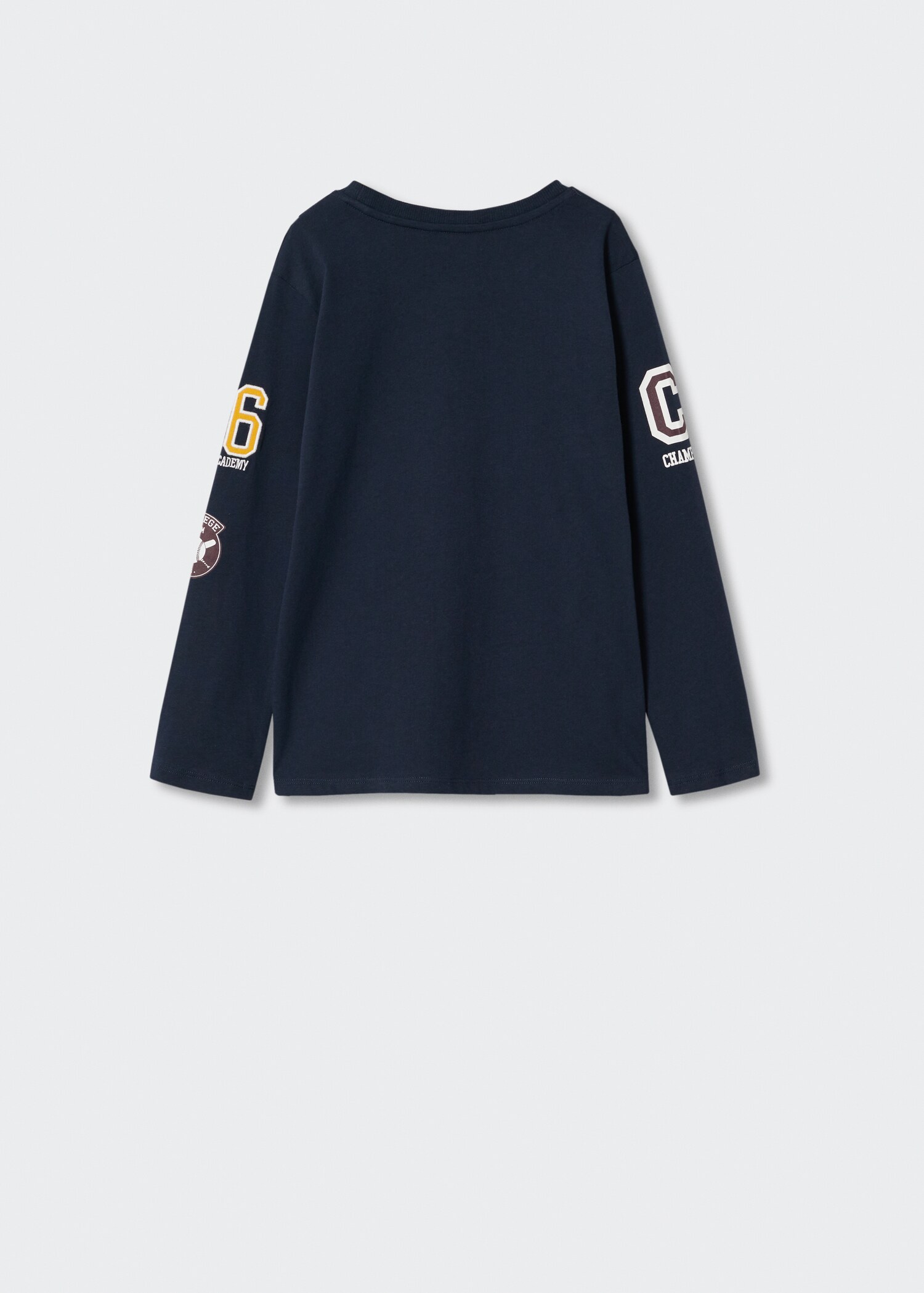 Long-sleeved t-shirt with patches - Reverse of the article