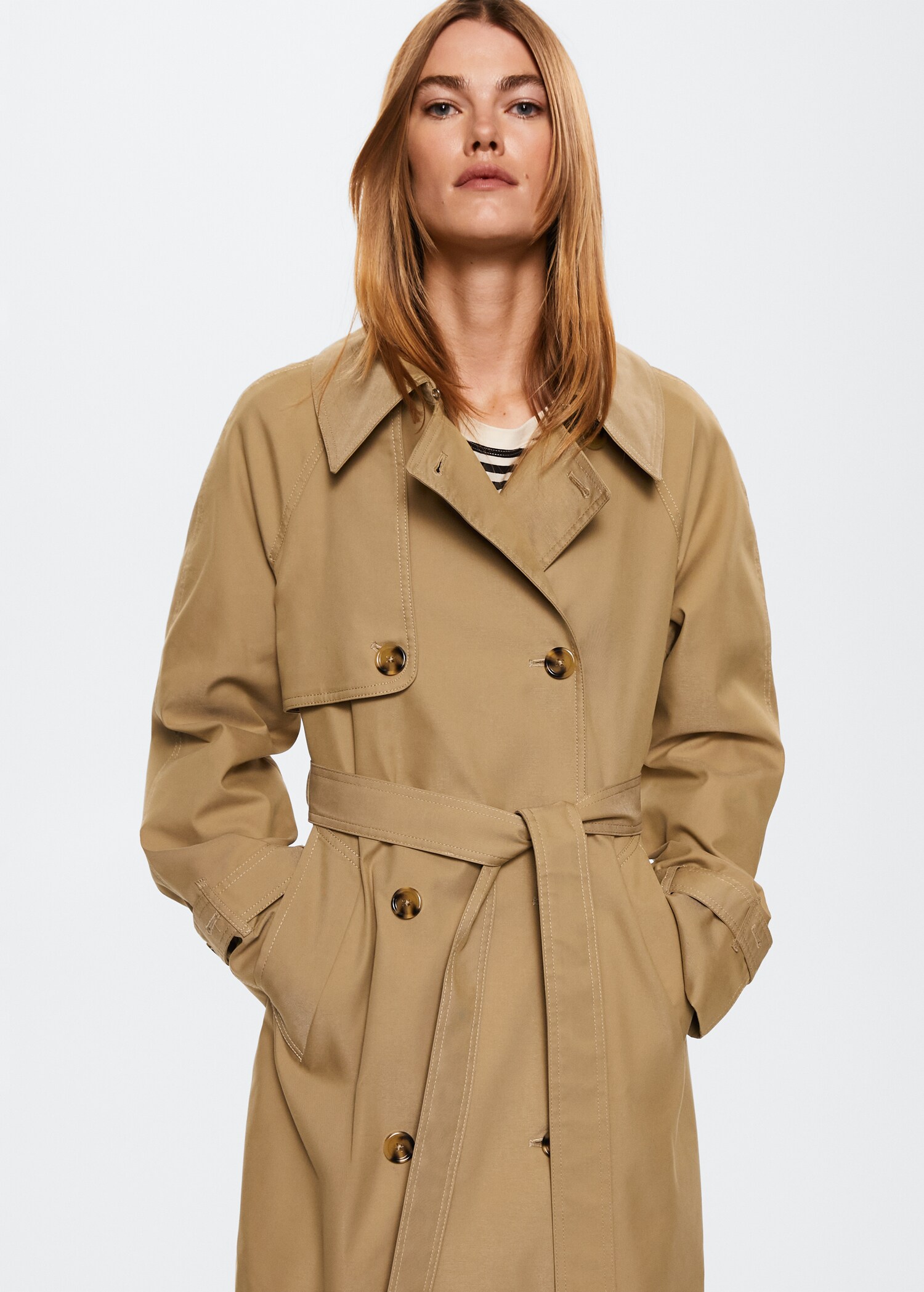Cotton classic trench coat - Medium plane