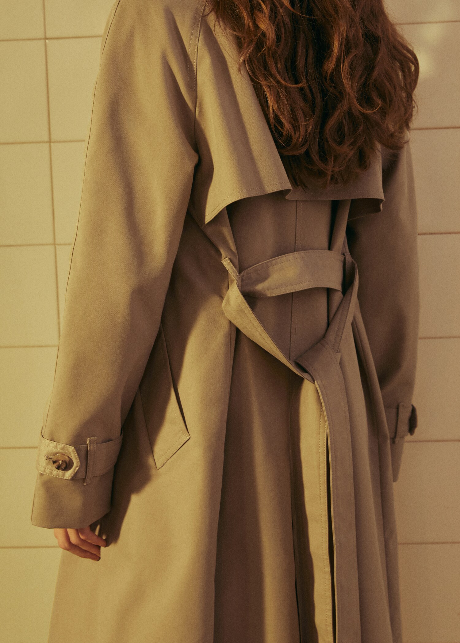 Cotton classic trench coat - Details of the article 7