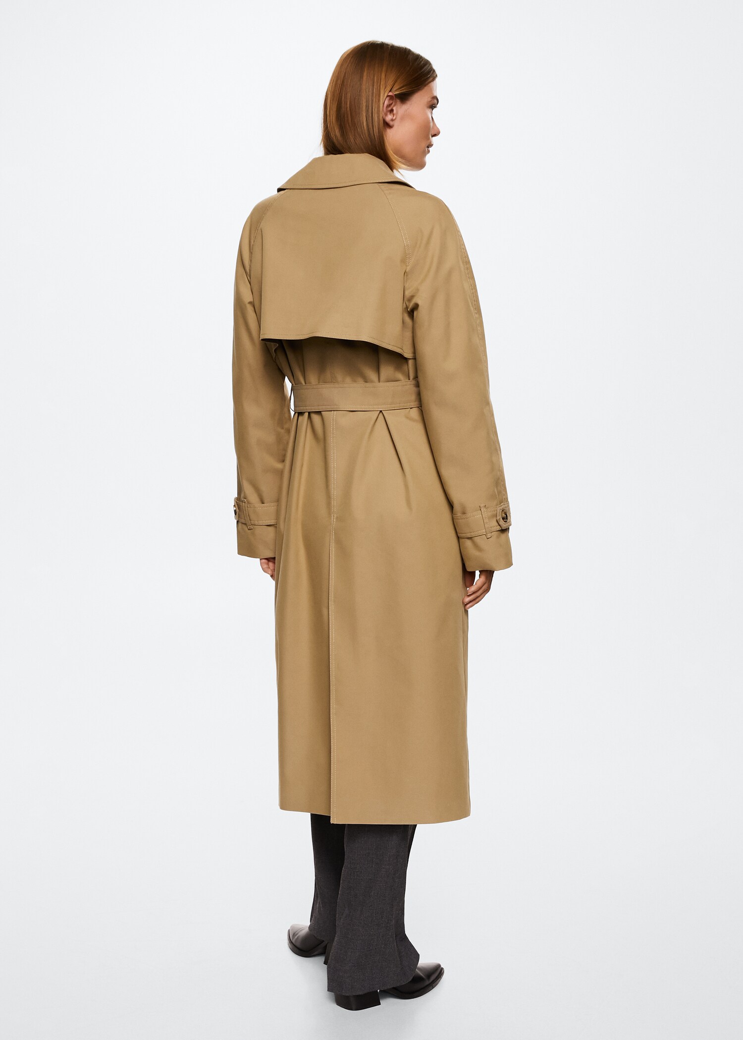 Cotton classic trench coat - Reverse of the article