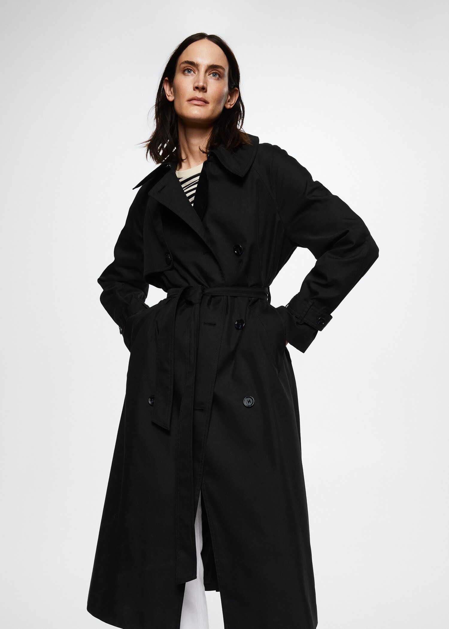 Cotton classic trench coat - Medium plane
