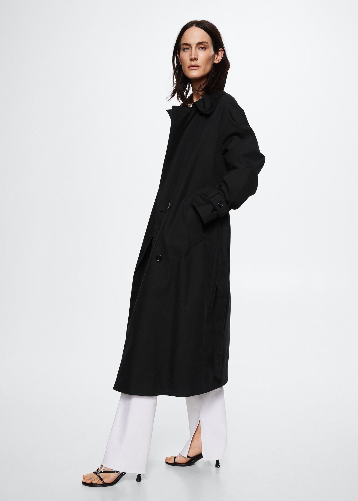 Cotton classic trench coat - Details of the article 1
