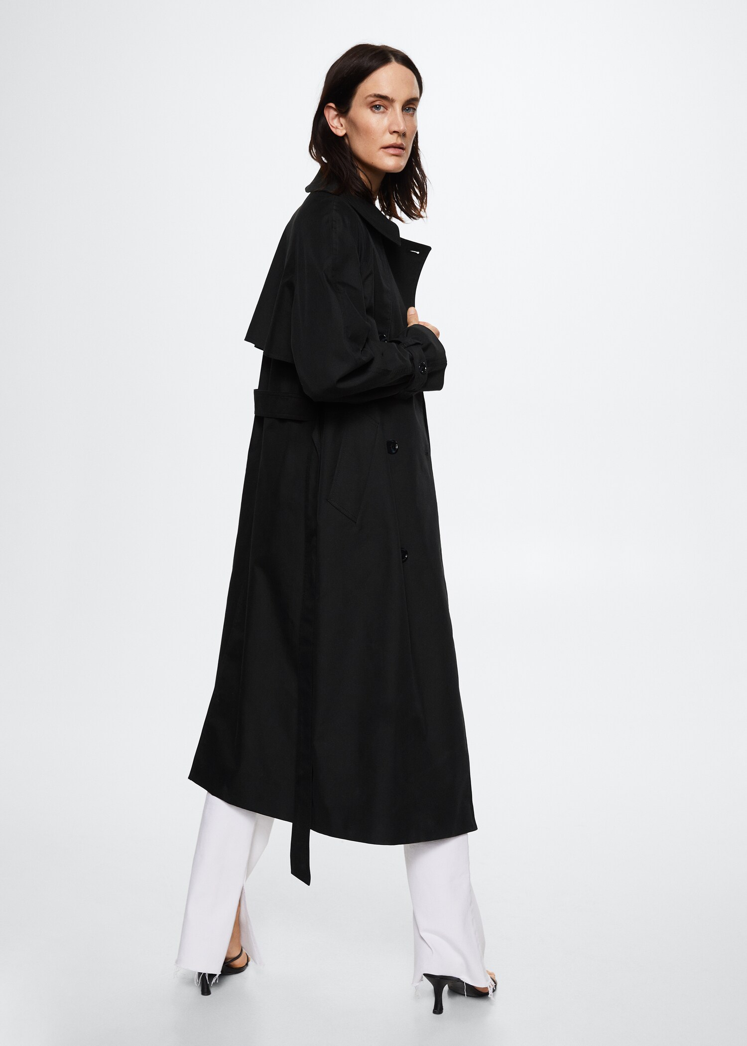Cotton classic trench coat - Reverse of the article