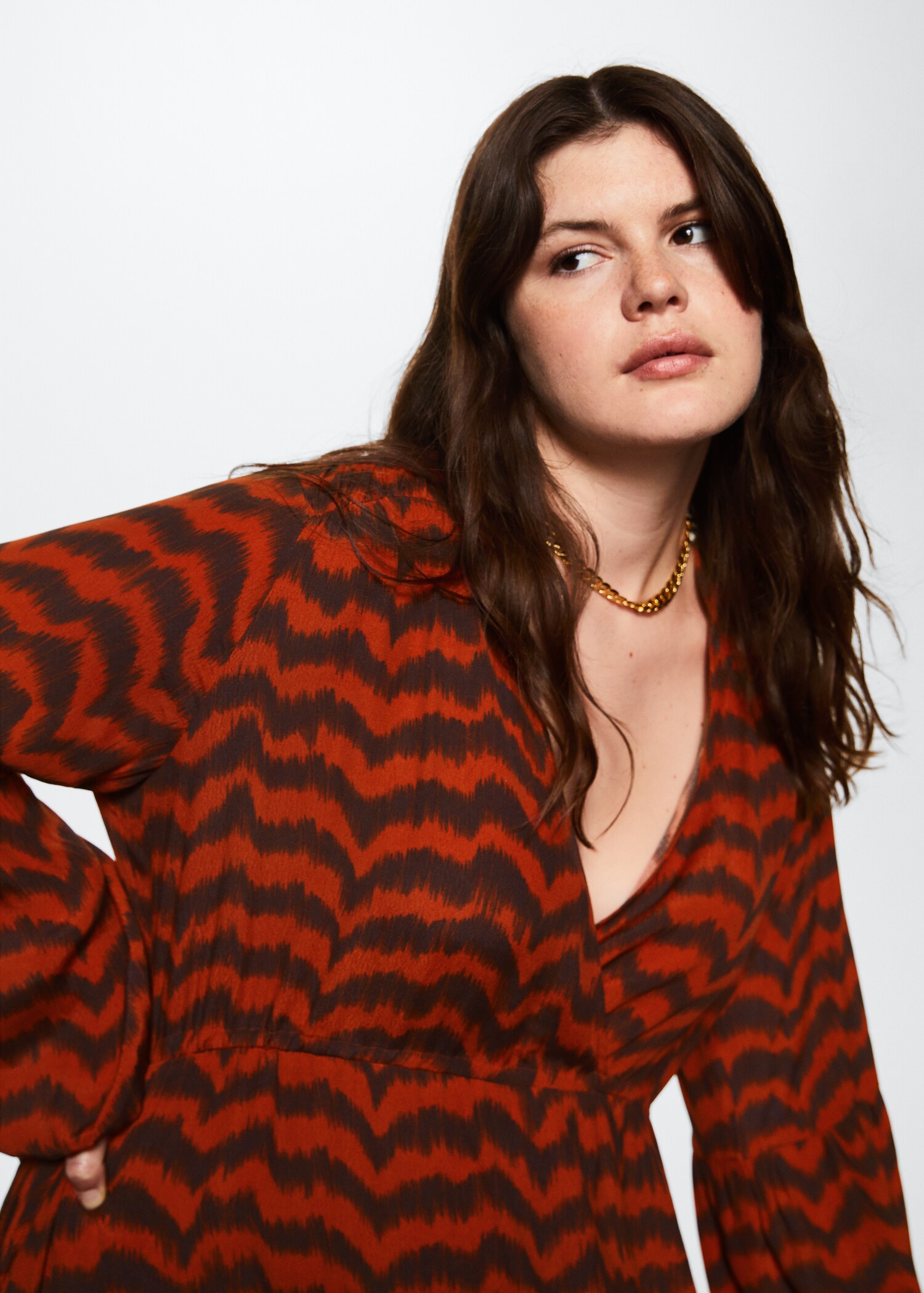 Flowy striped dress - Details of the article 5
