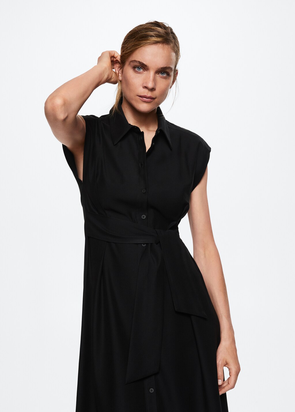 Flowy shirt dress - Women | MANGO China Flowy shirt dress - Women | MANGO China