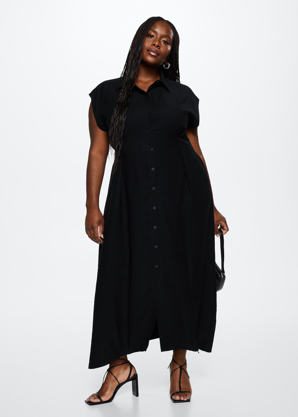 Flowy shirt dress - Women | MANGO China Flowy shirt dress - Women | MANGO China
