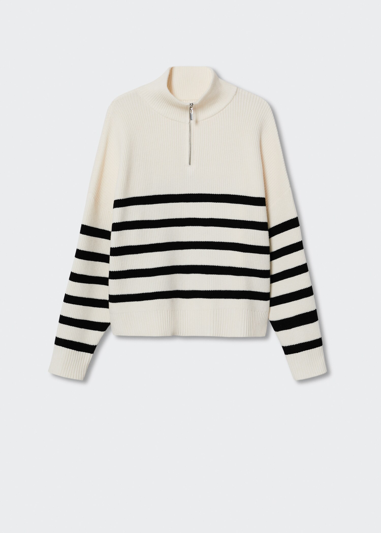 Striped sweater with zip - Article without model