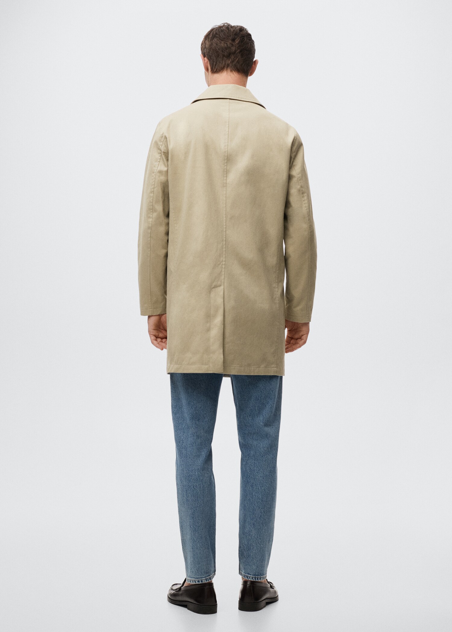 Trench algodón water repellent - Reverso del artículo