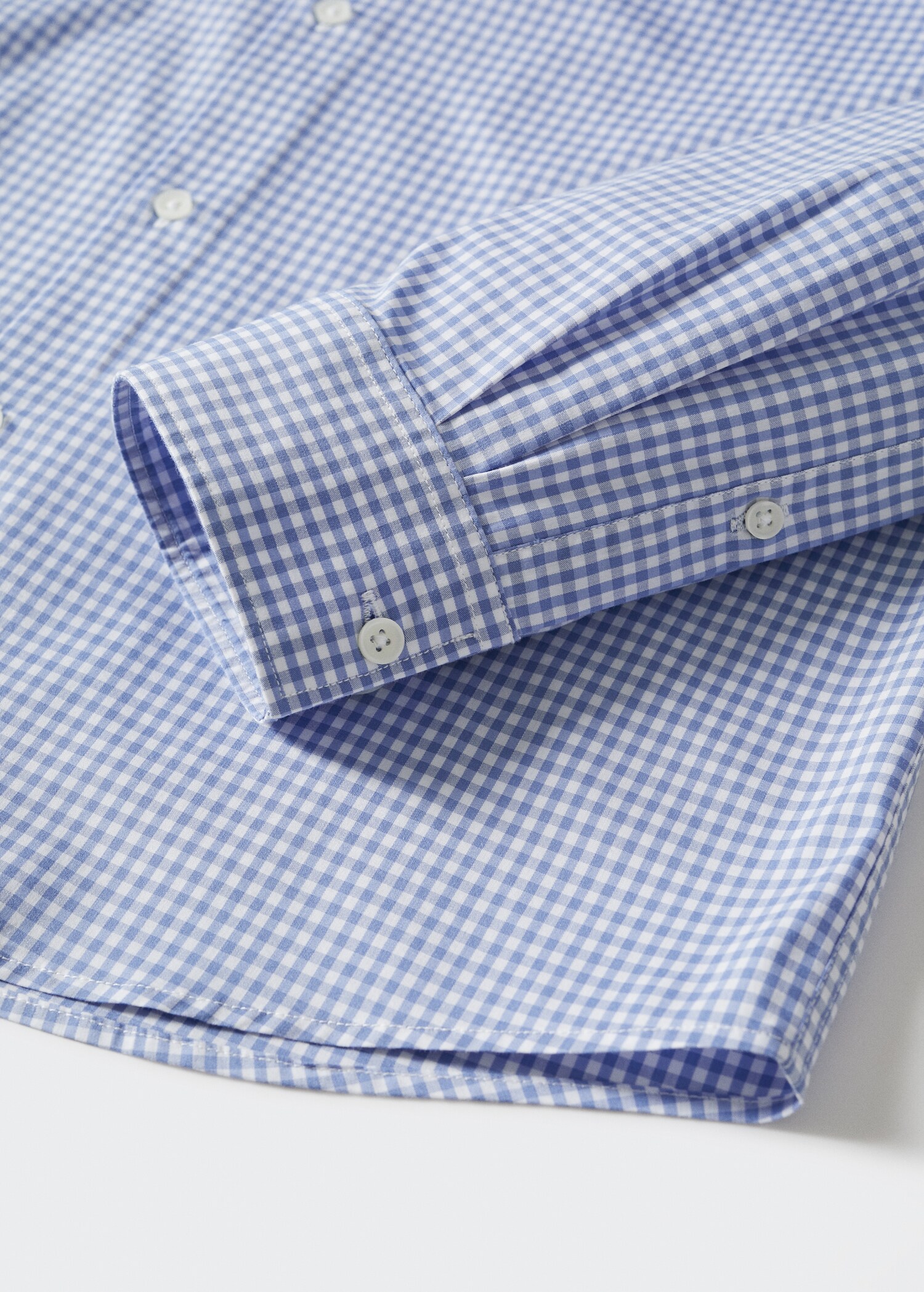 Slim fit gingham check shirt - Details of the article 8