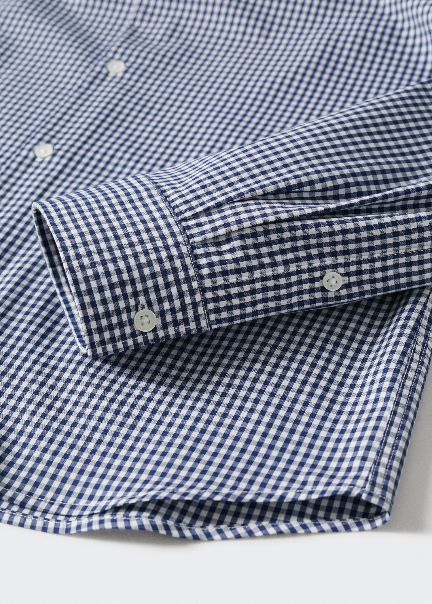 Slim fit gingham check shirt - Details of the article 8