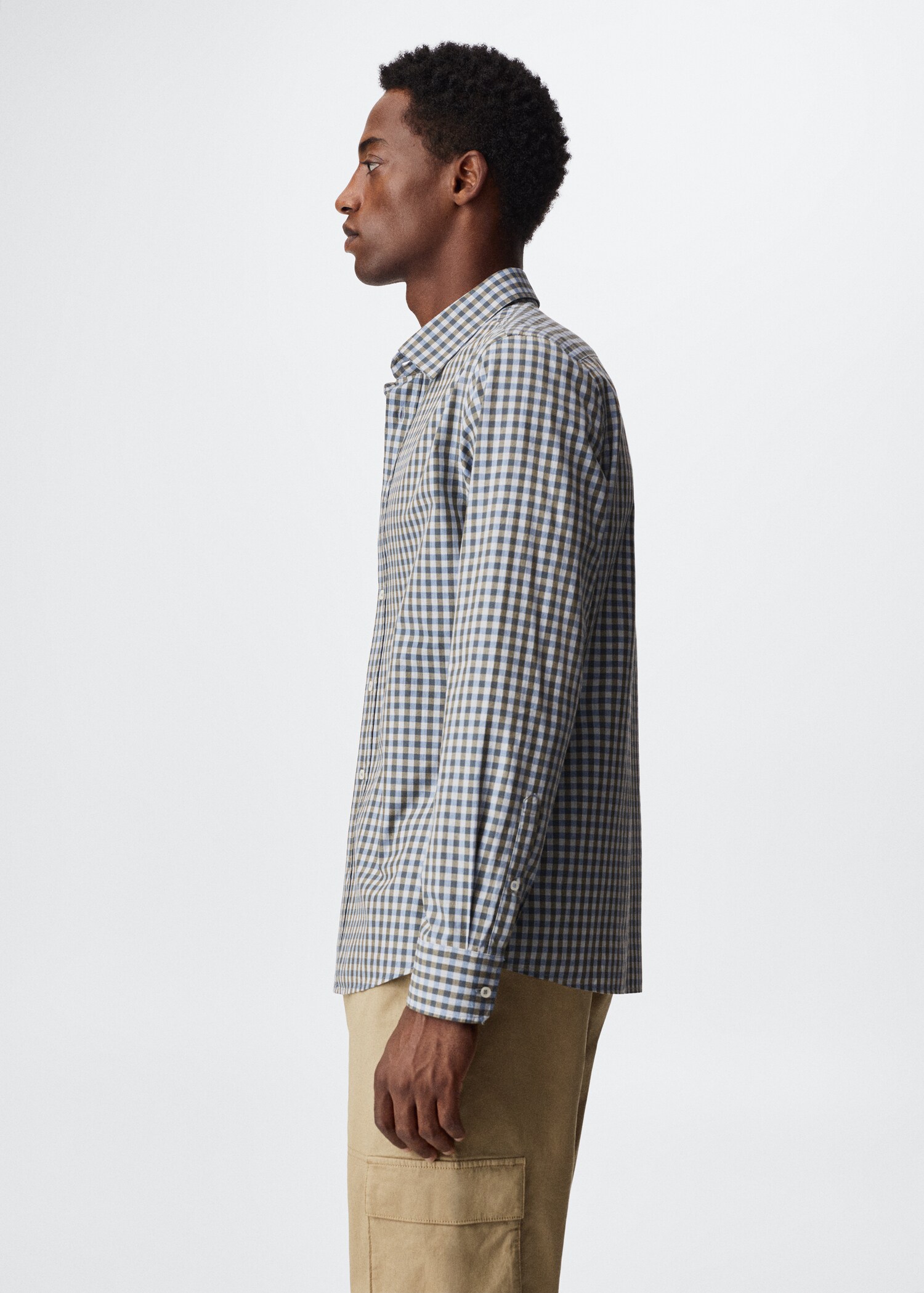 Gingham check cotton shirt - Details of the article 2
