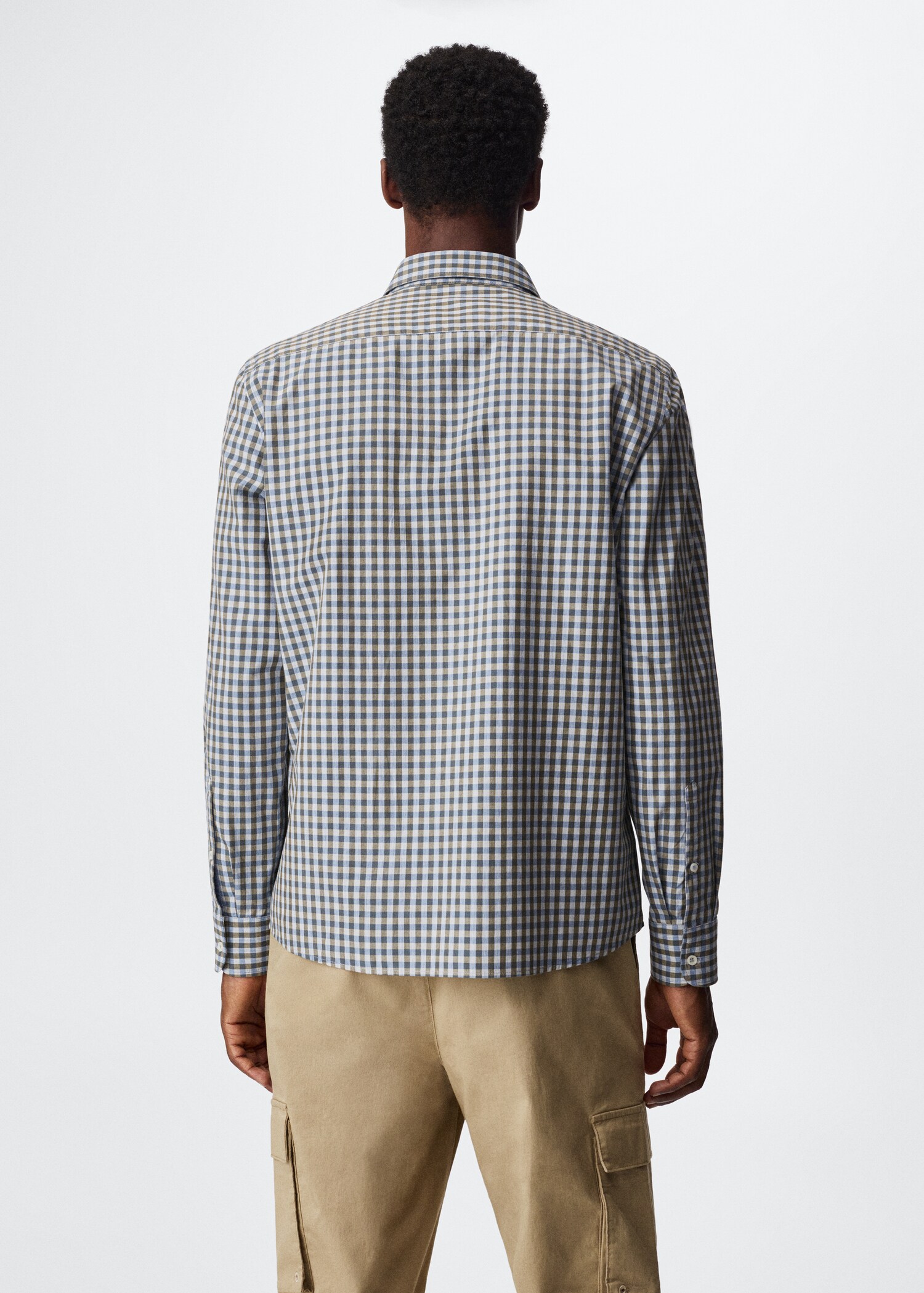 Gingham check cotton shirt - Reverse of the article