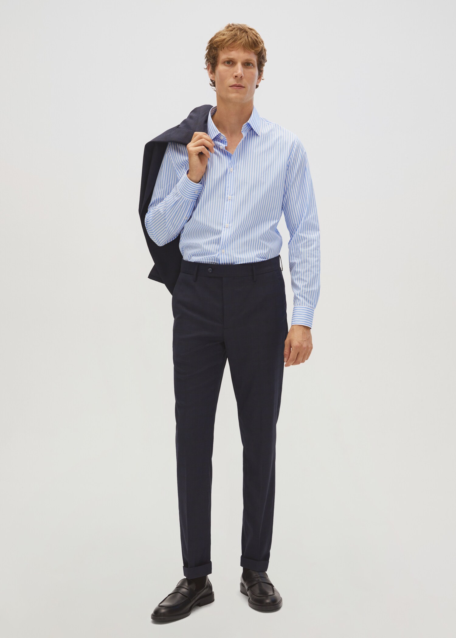 Chemise habillée coton rayures - Détail de l'article 7