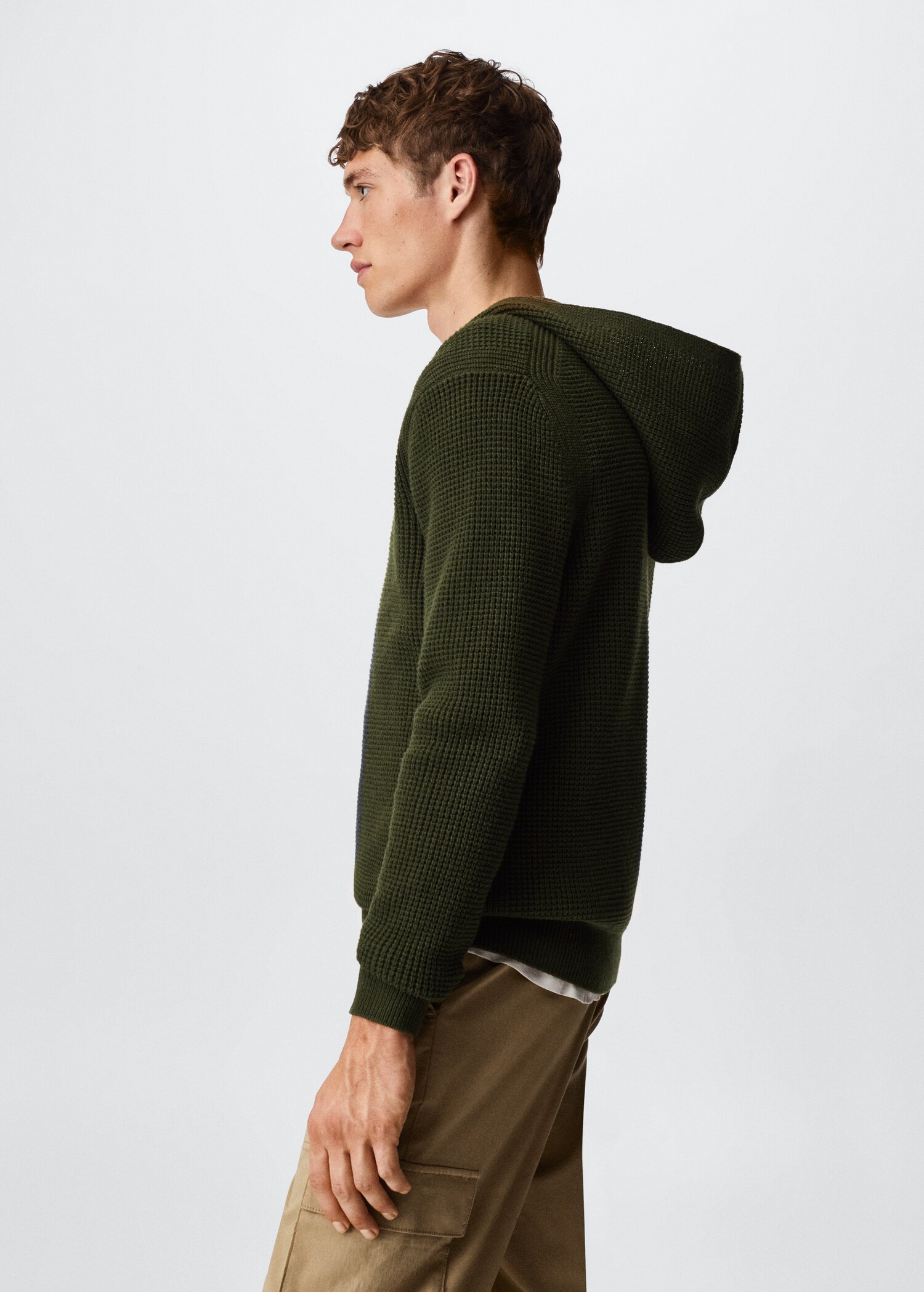 Structured hooded sweater - Details of the article 2