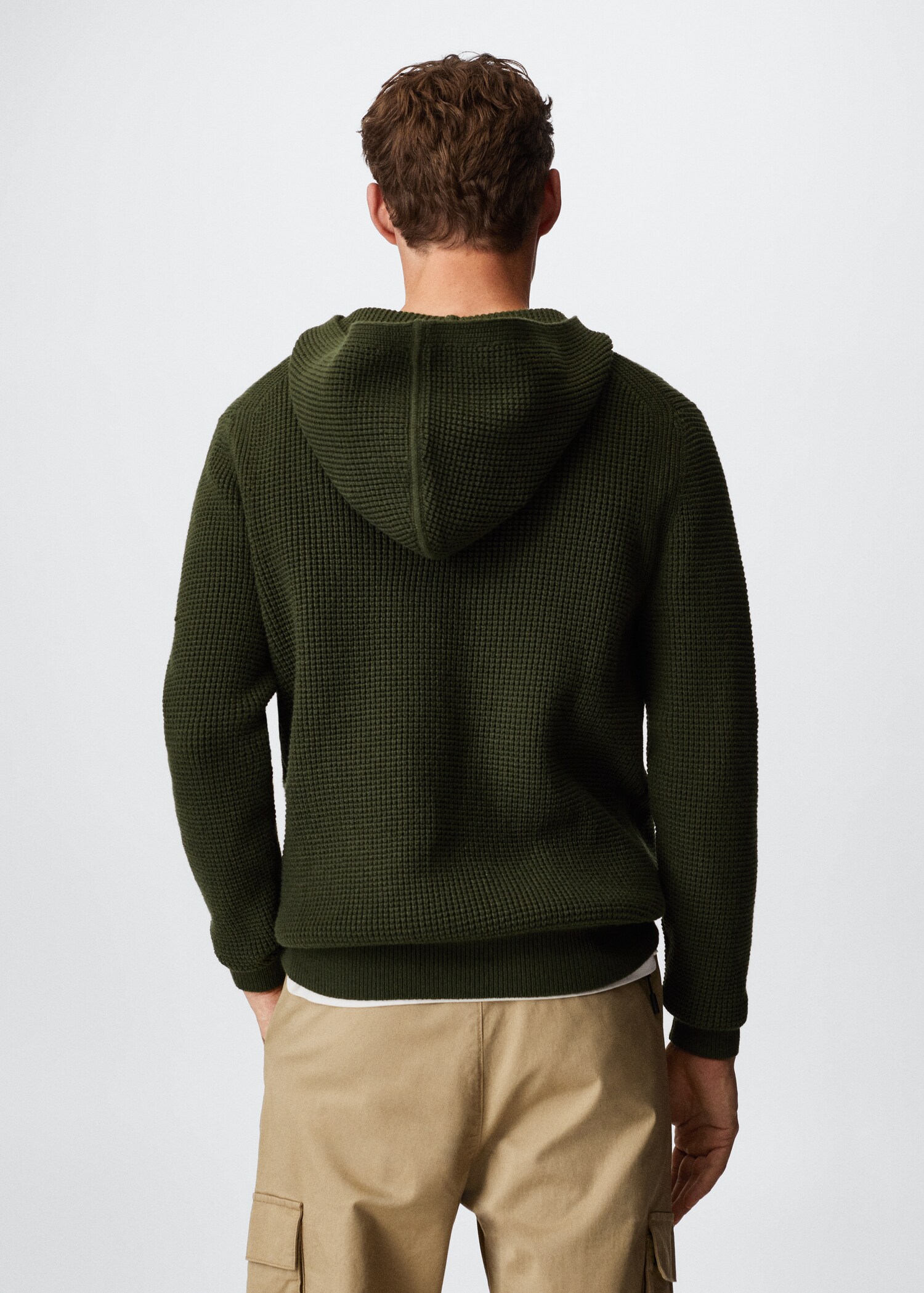 Structured hooded sweater - Reverse of the article