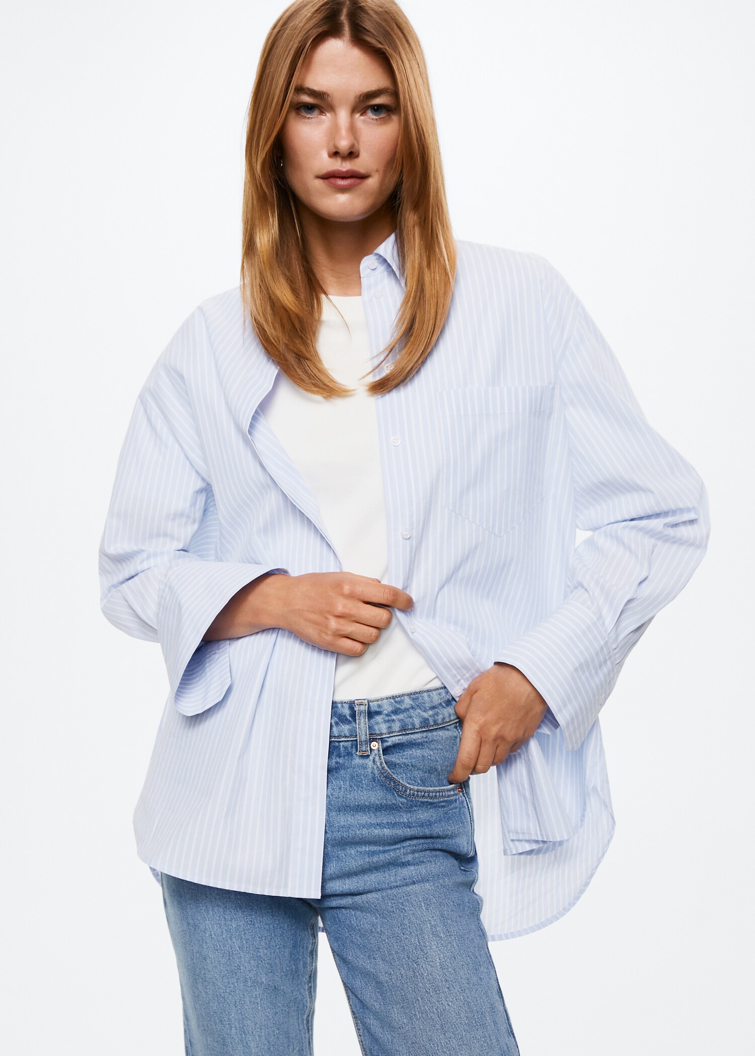 Oversize cotton shirt - Medium plane