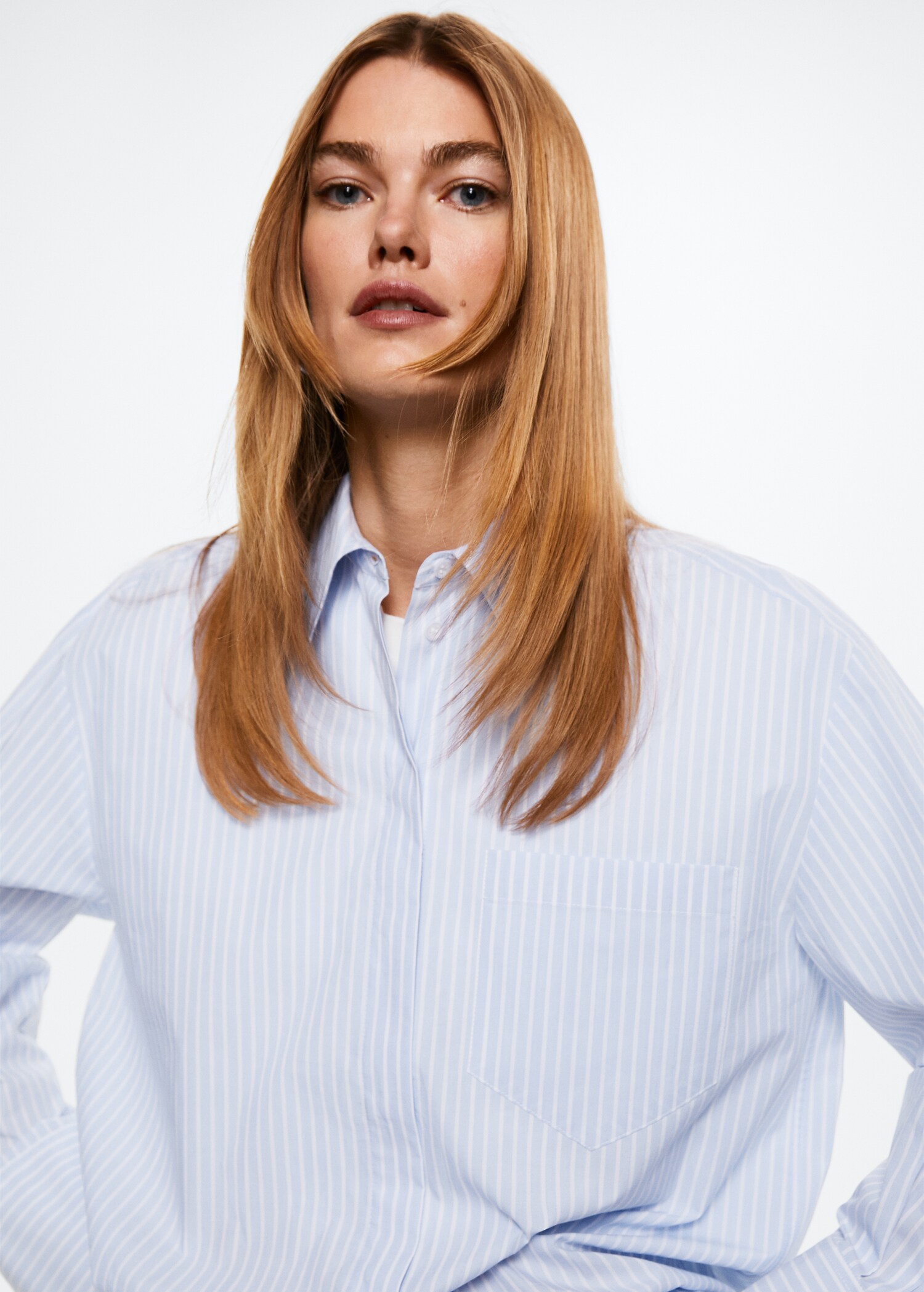 Oversize cotton shirt - Details of the article 1