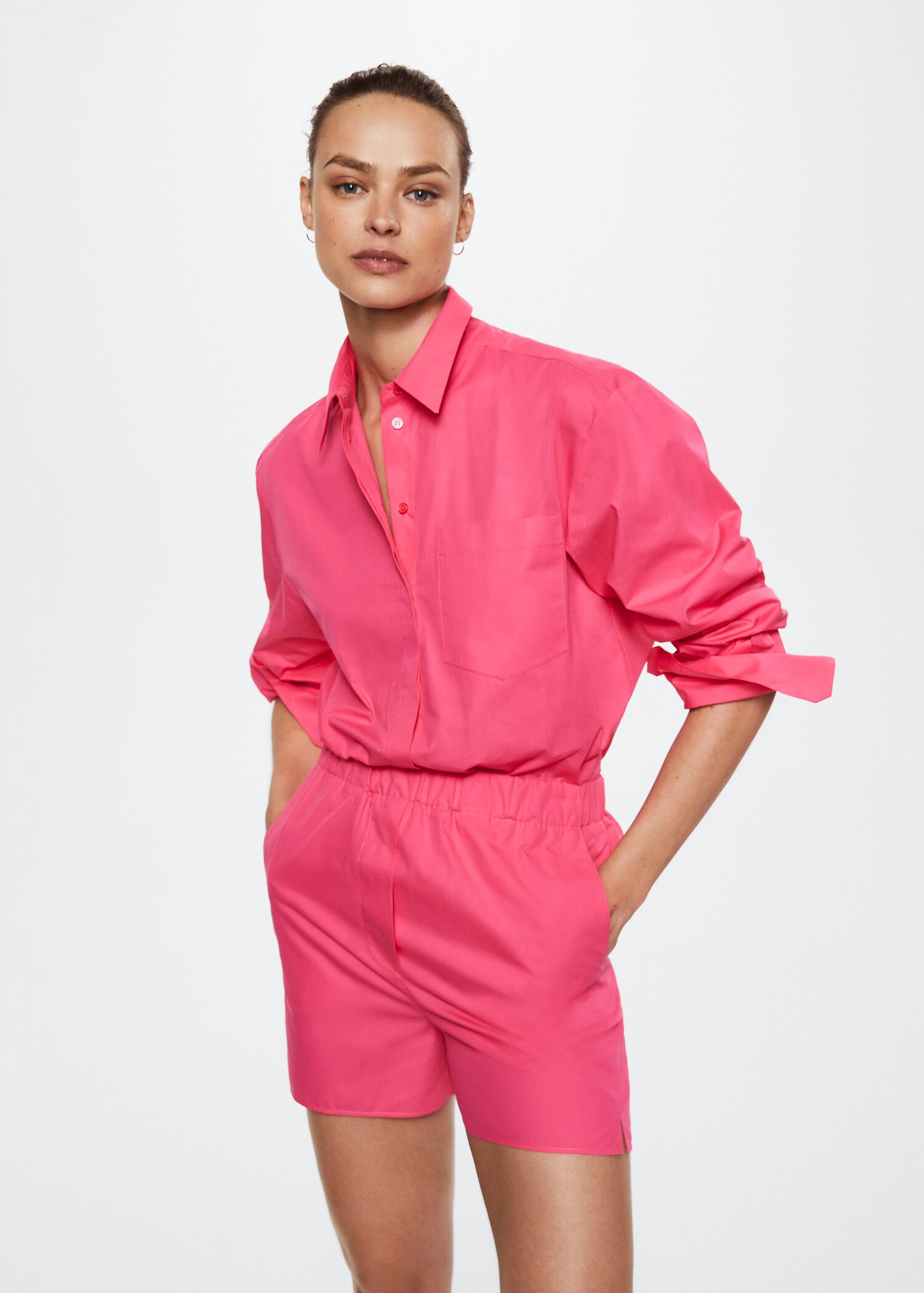 Oversize cotton shirt - Medium plane