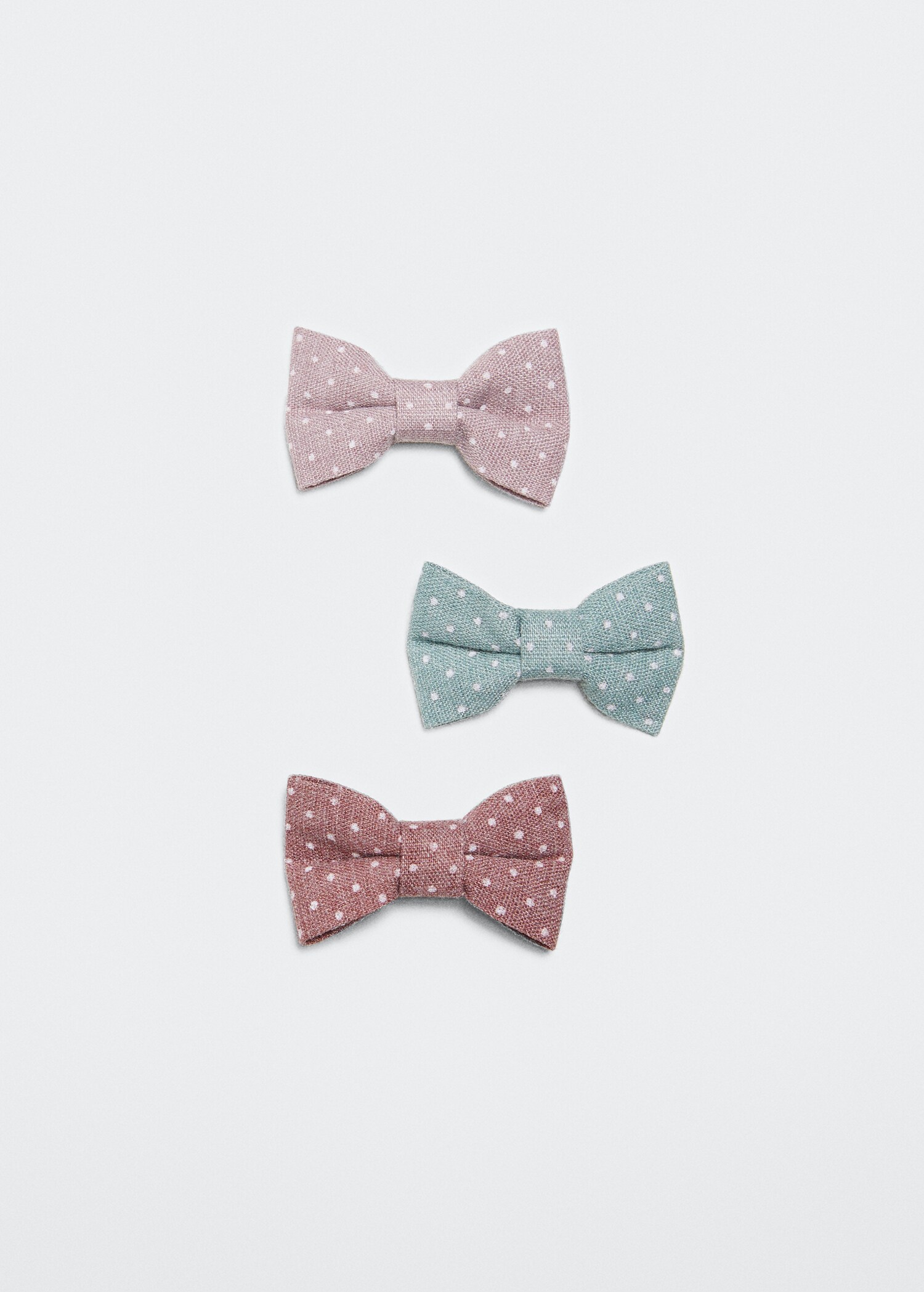 3 pack bow hairclip - Article without model