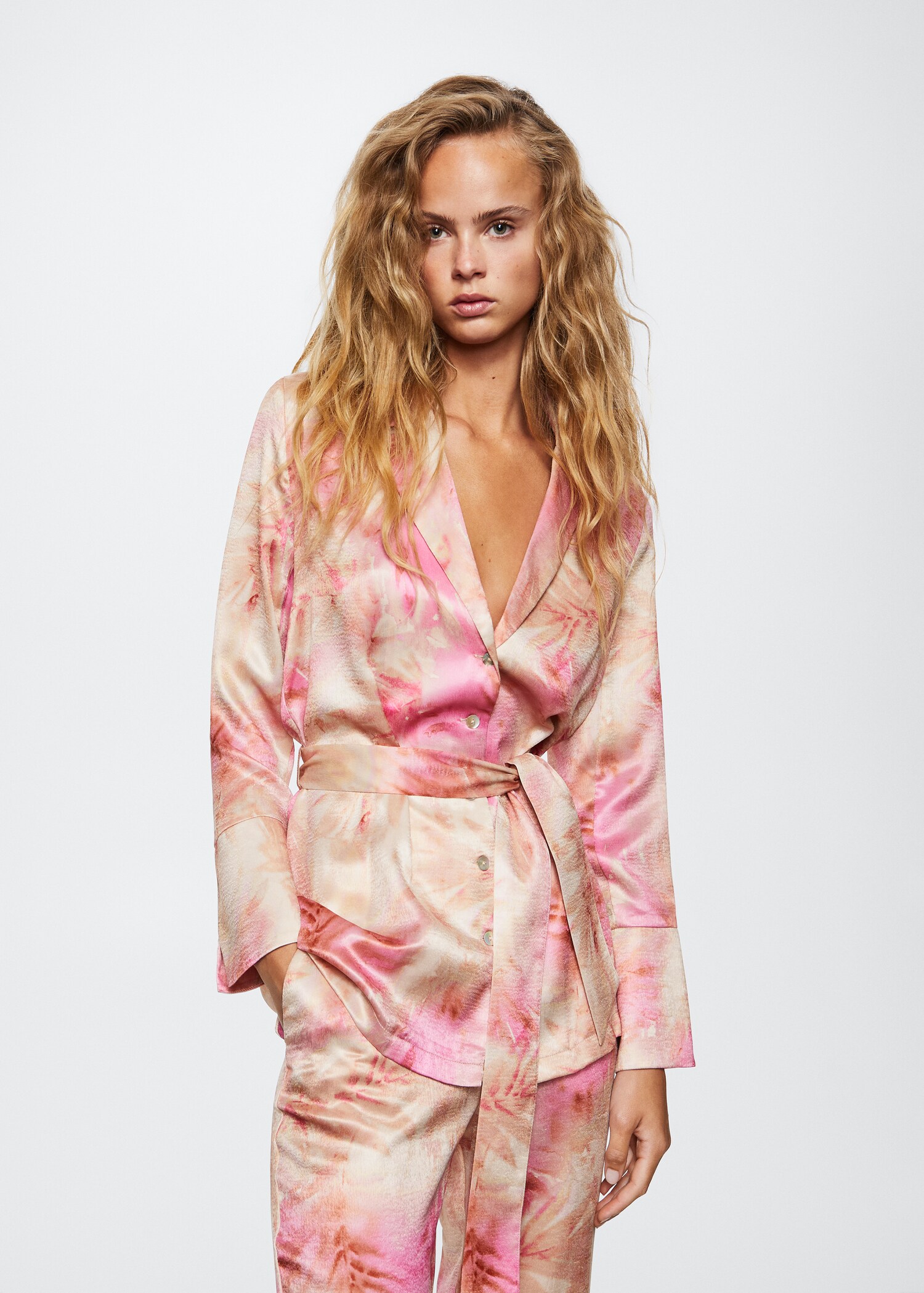 Pantalón satinado estampado - Detalle del artículo 4