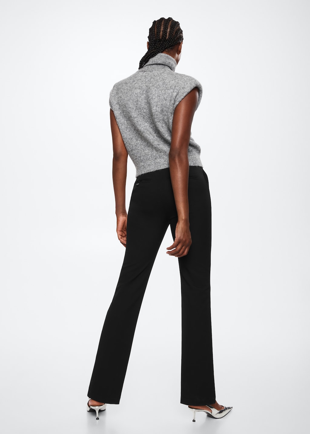 Slit hem trousers Women MANGO Azerbaijan