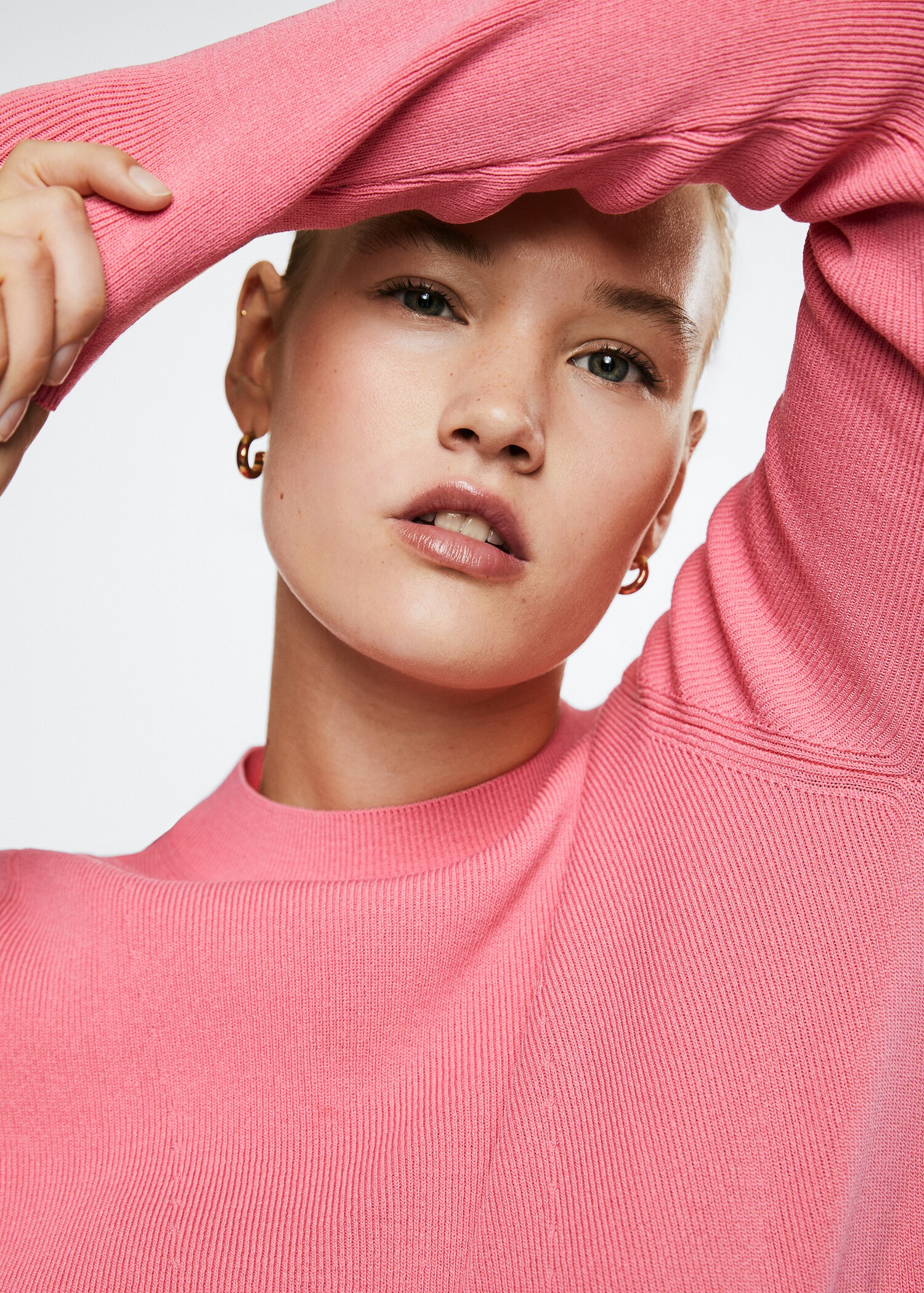 Perkins-neck rib-knit  sweater - Details of the article 4