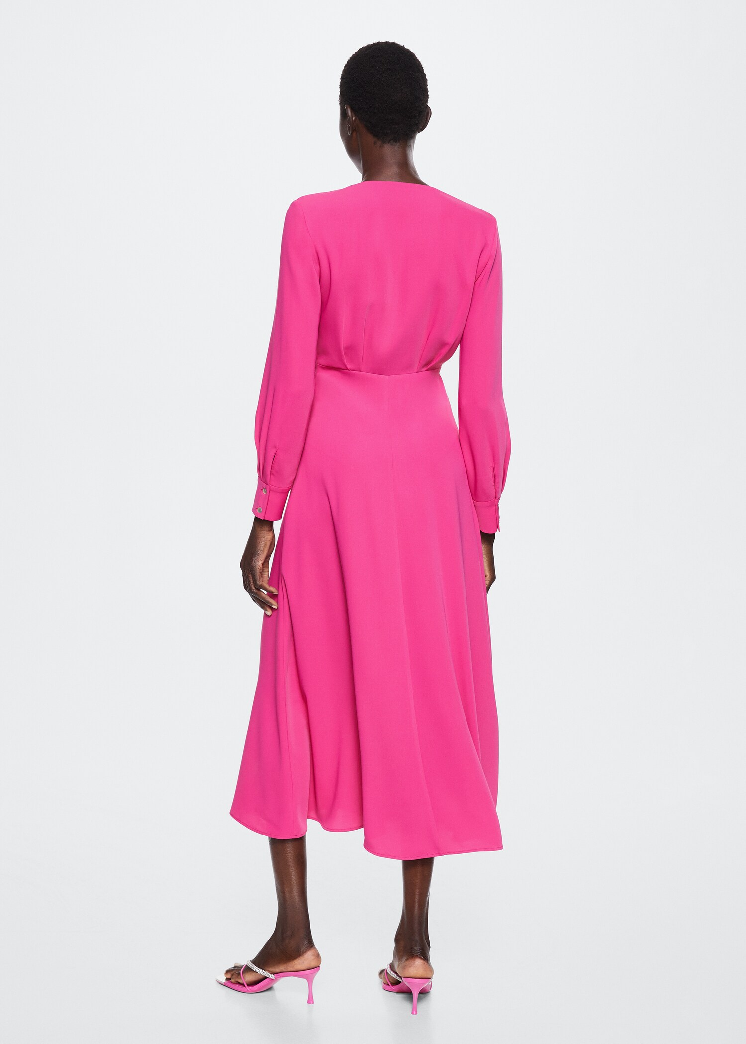 Vestido midi lazo - Reverso del artículo