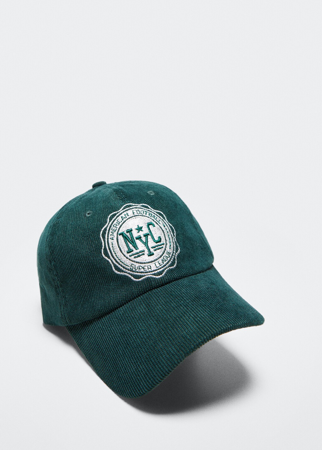 Embroidered corduroy cap - Kids | MANGO Kosovo