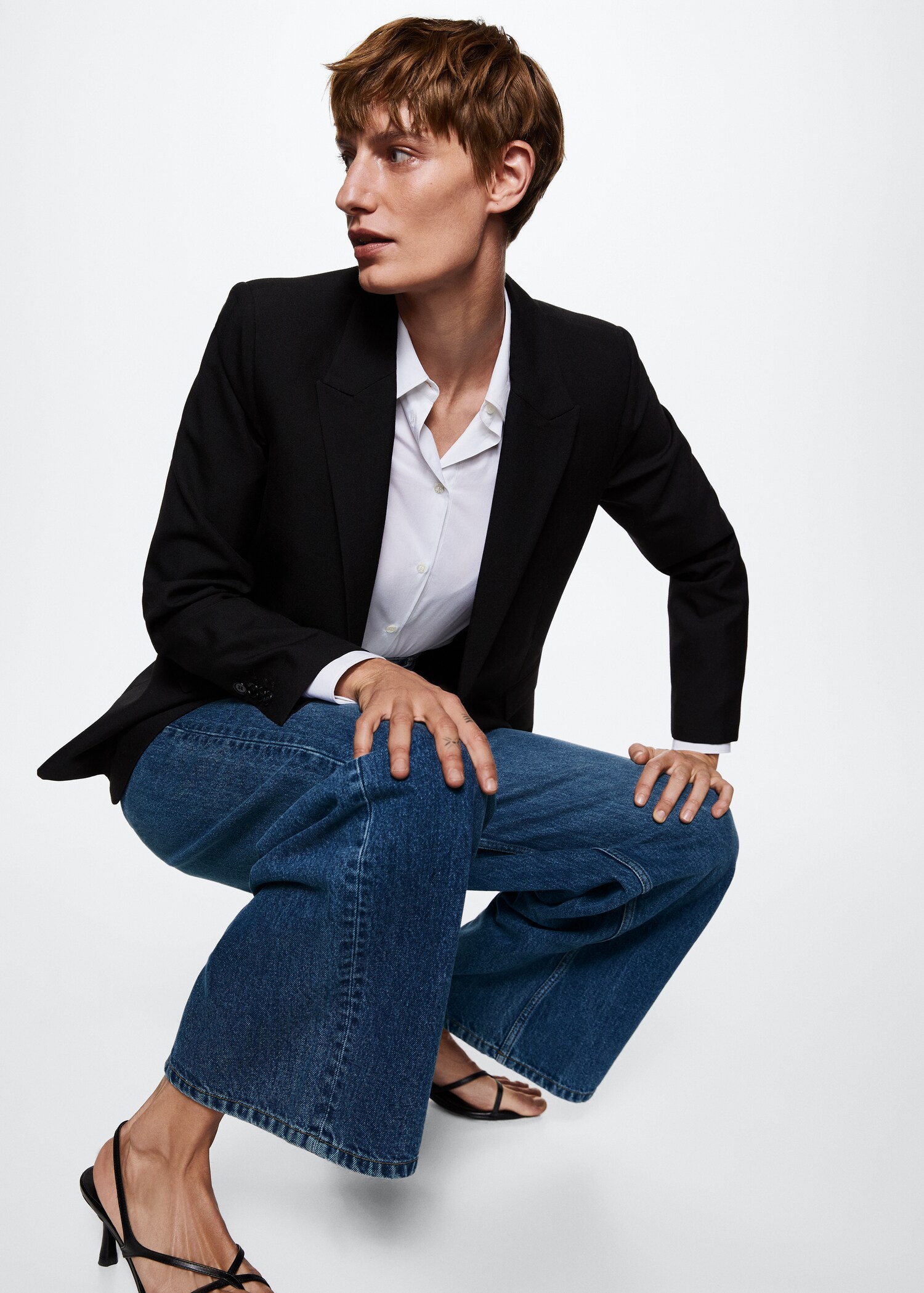 High-waist wideleg jeans - Details of the article 2