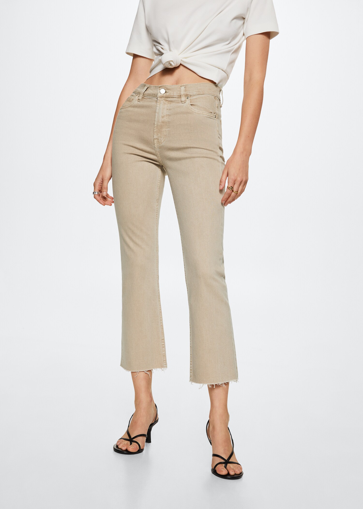 Jean bootcut taille haute - Plan moyen