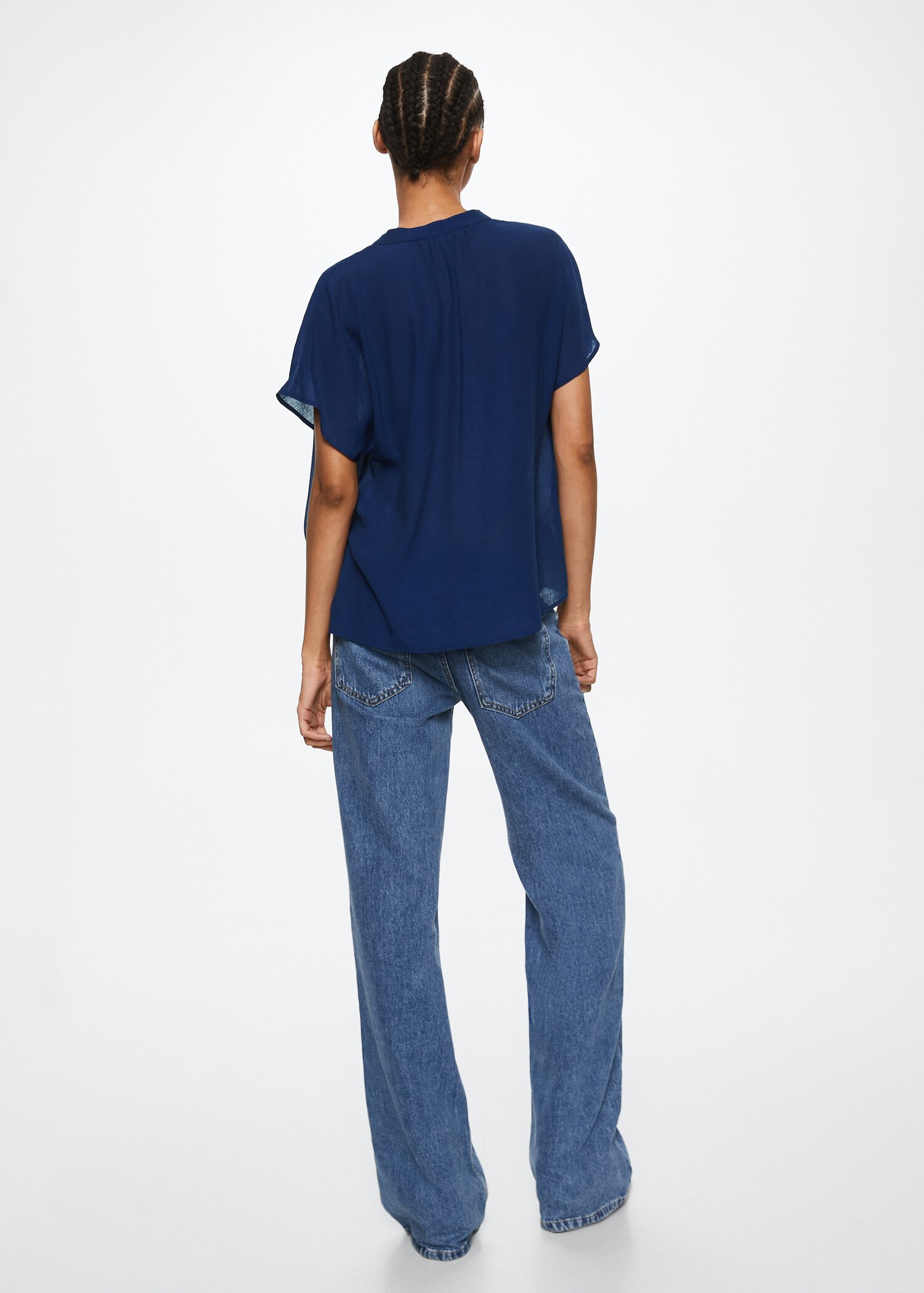 Blusa fluida botones - Reverso del artículo