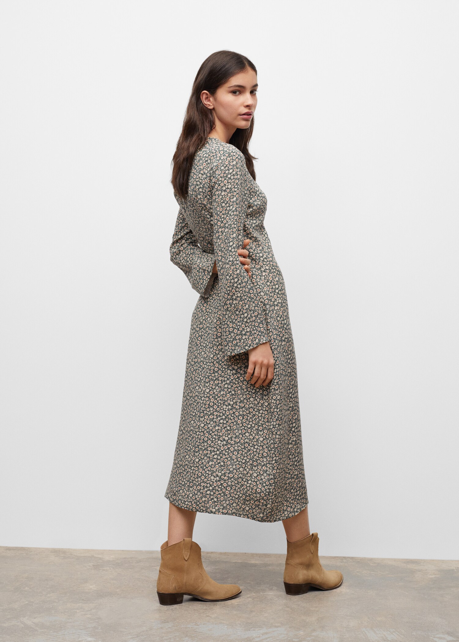 Vestido estampado floral - Reverso del artículo