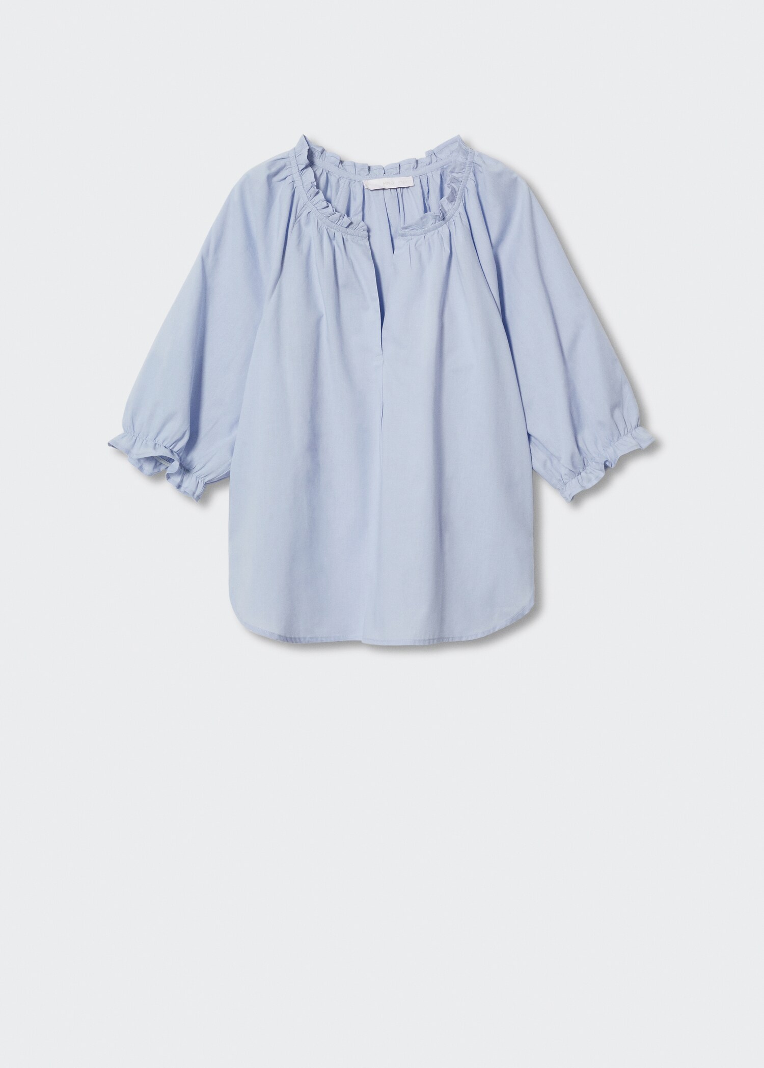 Blusa algodón manga abullonada - Artículo sin modelo