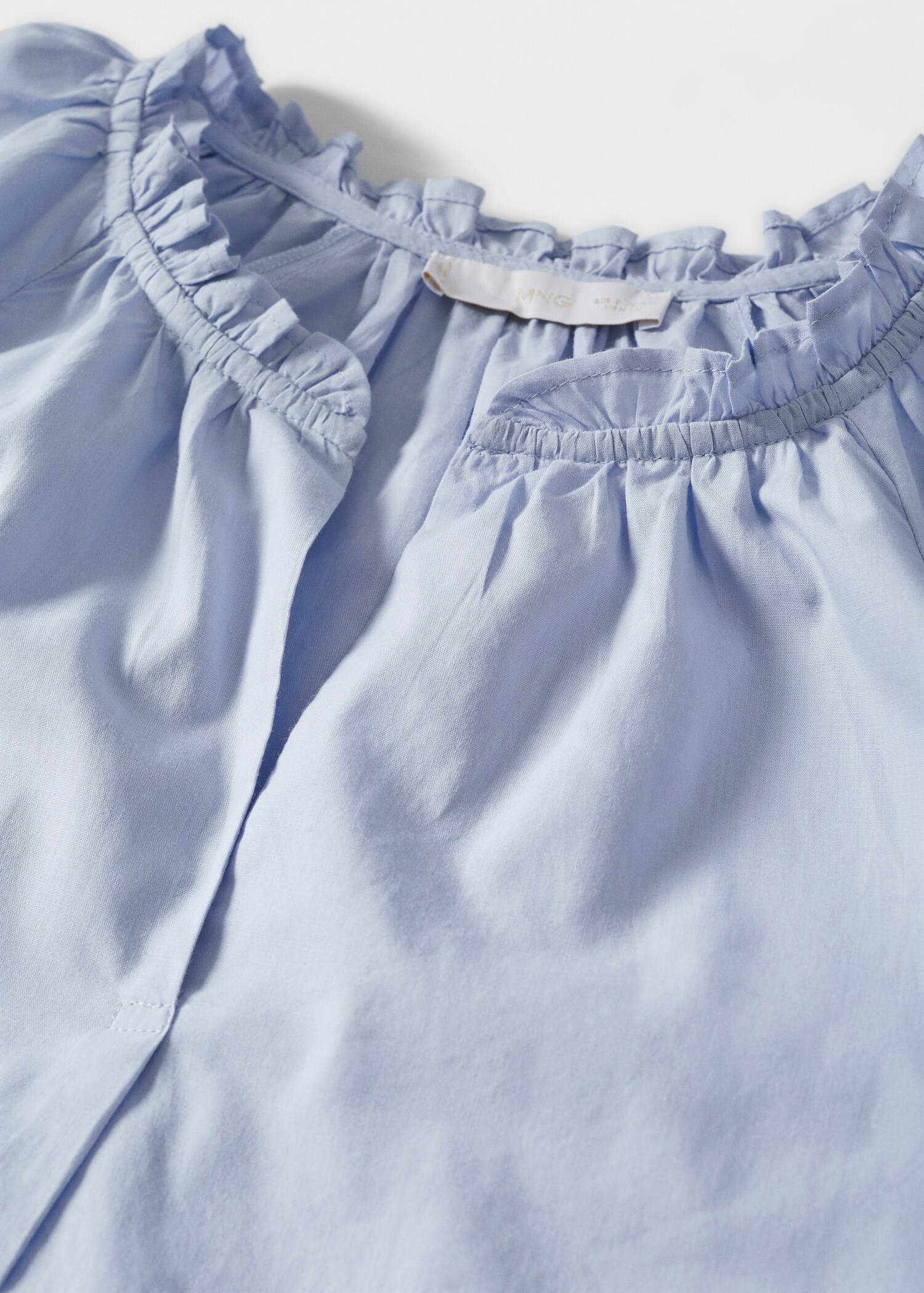 Blusa algodón manga abullonada - Detalle del artículo 8