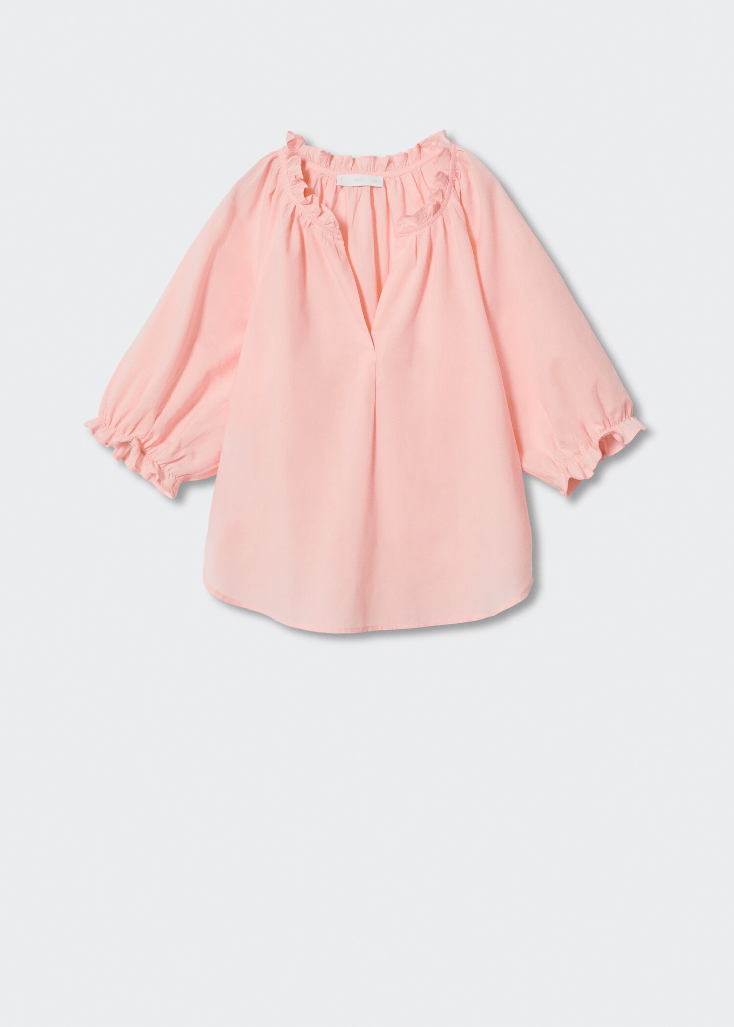 Blusa algodón manga abullonada - Artículo sin modelo