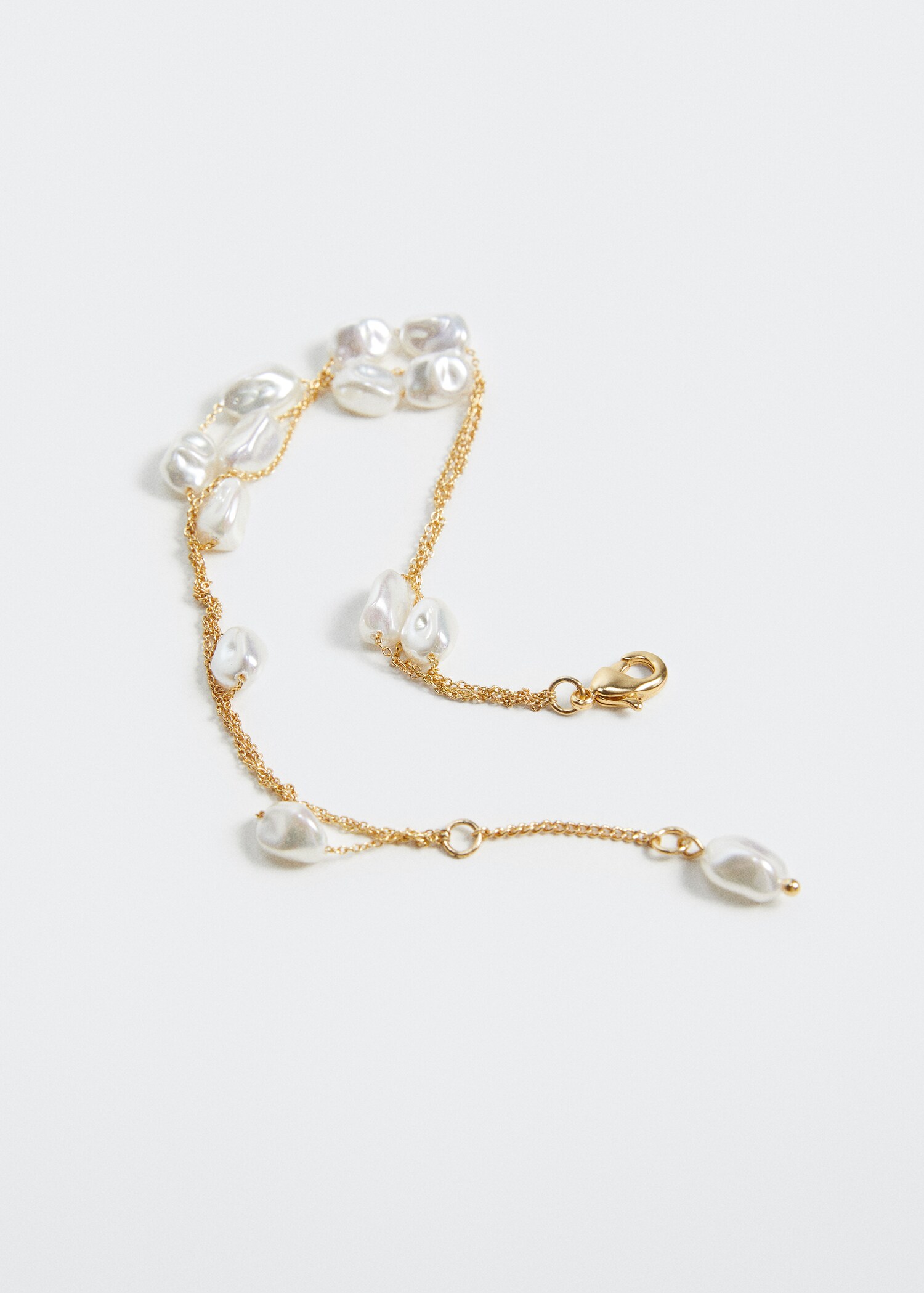 Pearl chain bracelet - Medium plane