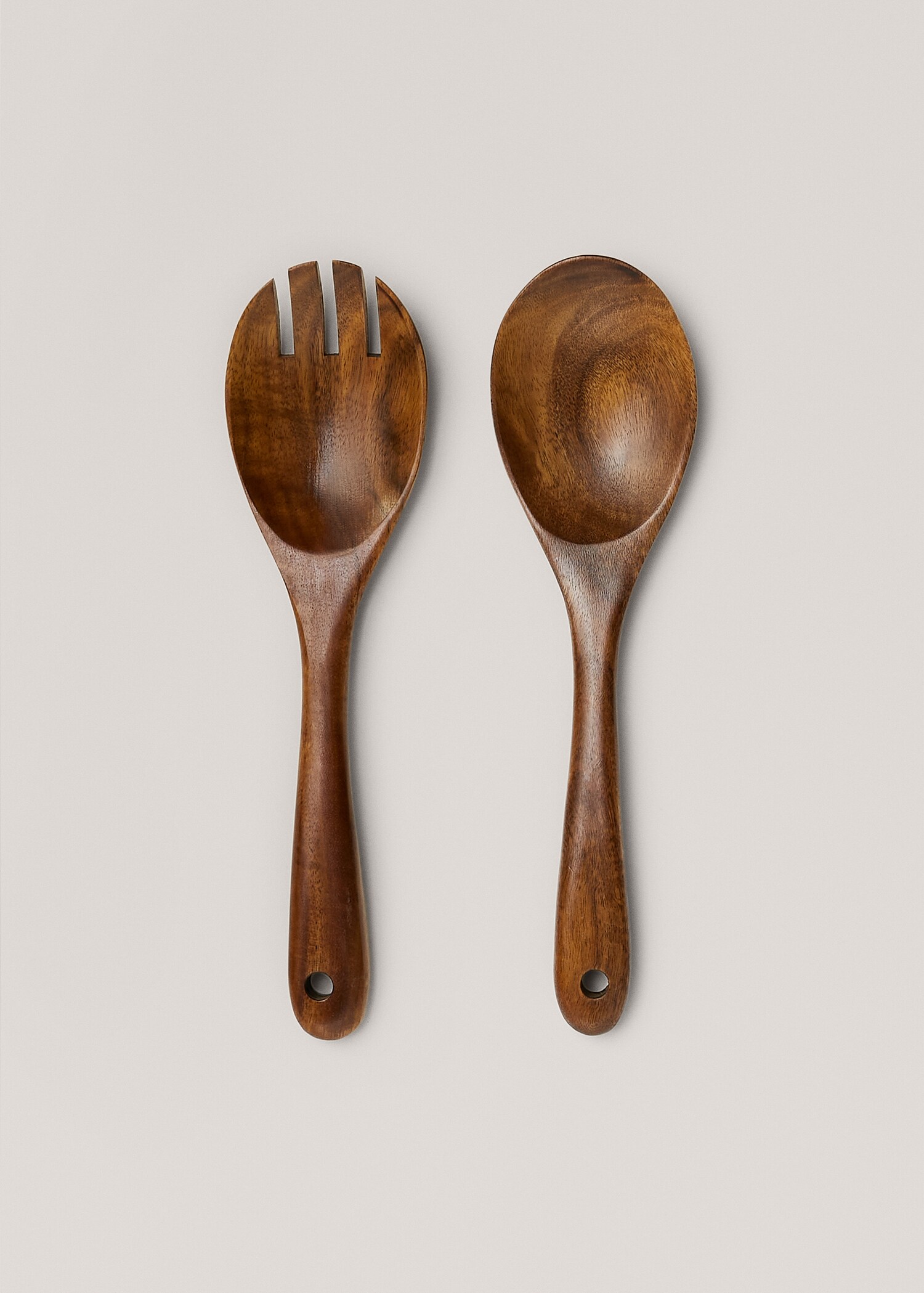 Acacia wood spoon and fork  - Article without model