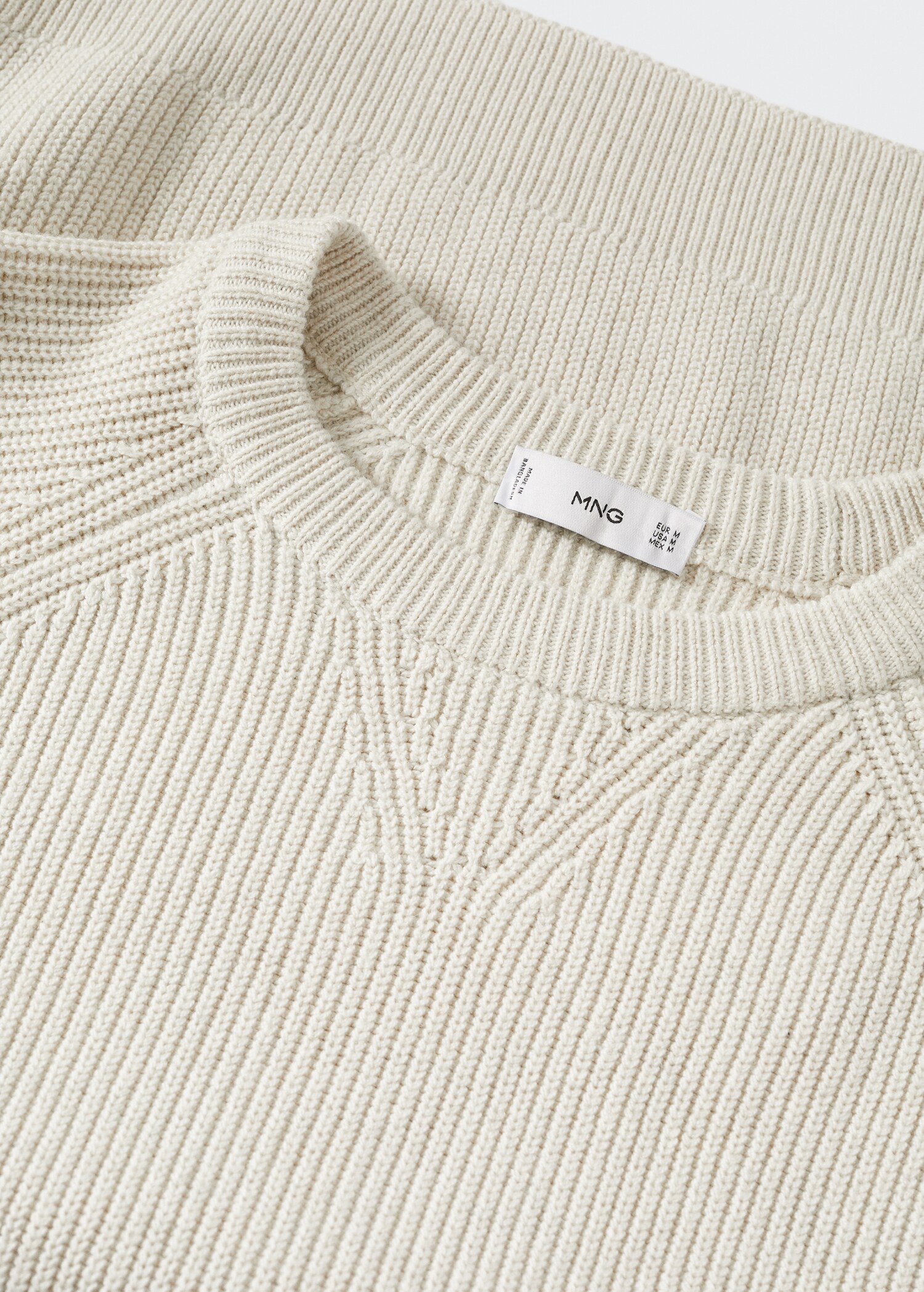 Flecked cotton-blend sweater - Details of the article 8