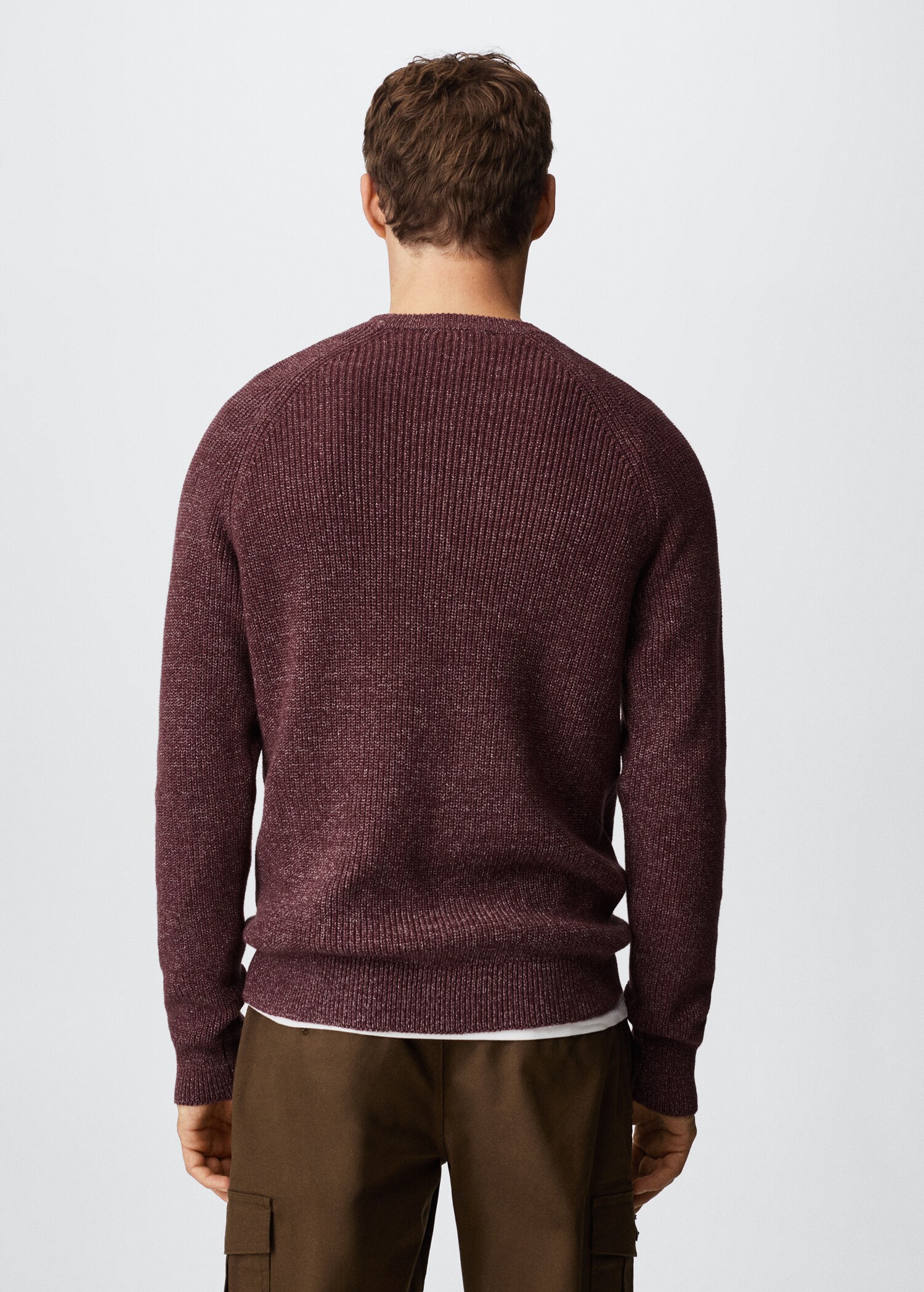 Flecked cotton-blend sweater - Details of the article 2